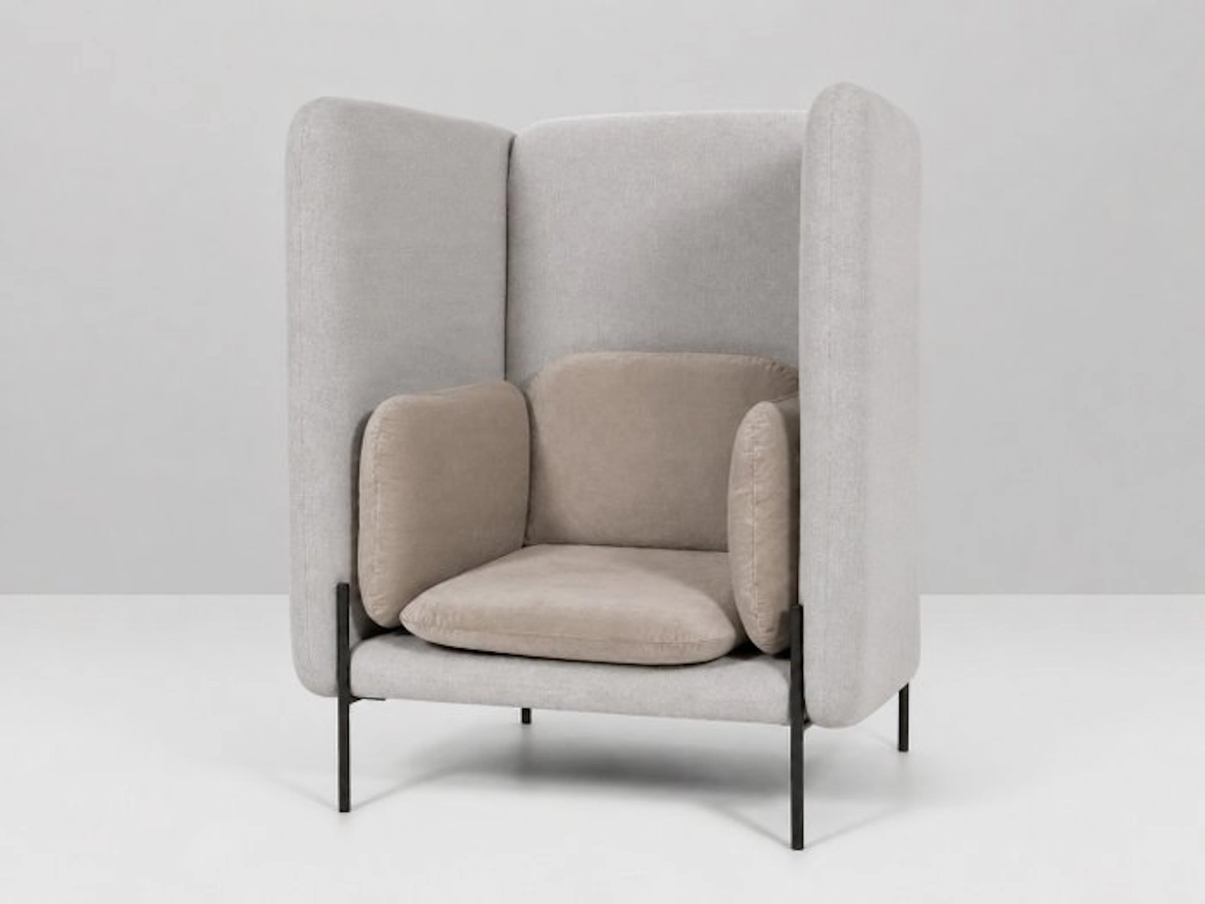 Frederik Delbart - Armchair - Metal, Cotton