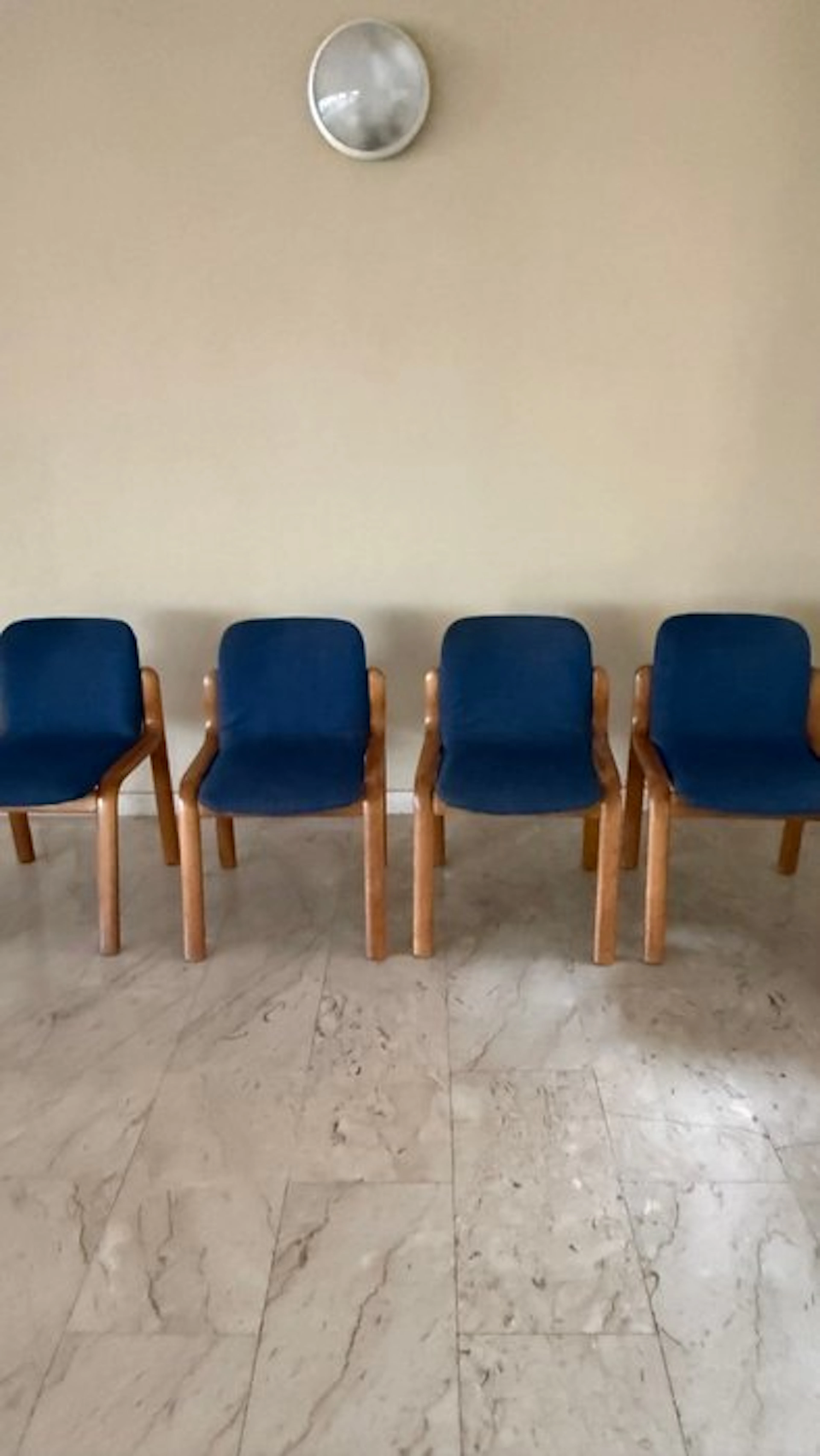 Chair (4) - Wood, Textile