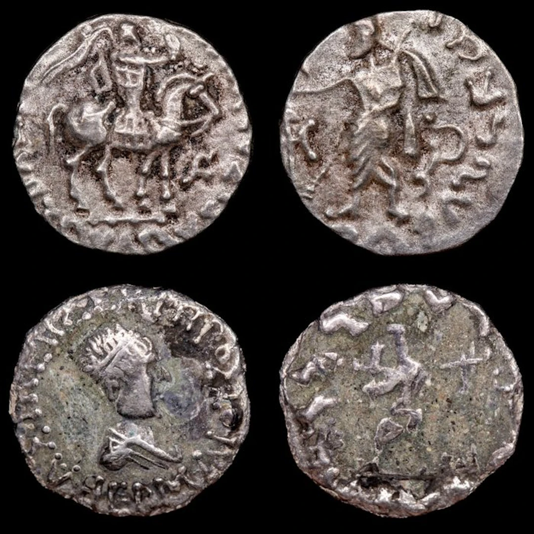 Indo-Skythians Lot of 2 Drachms Siglo I a.C. (No reserve price)
