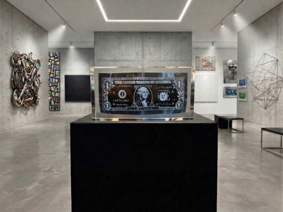 Karl Lagasse - NEW Sculpture *One dollar Black Inclusion*