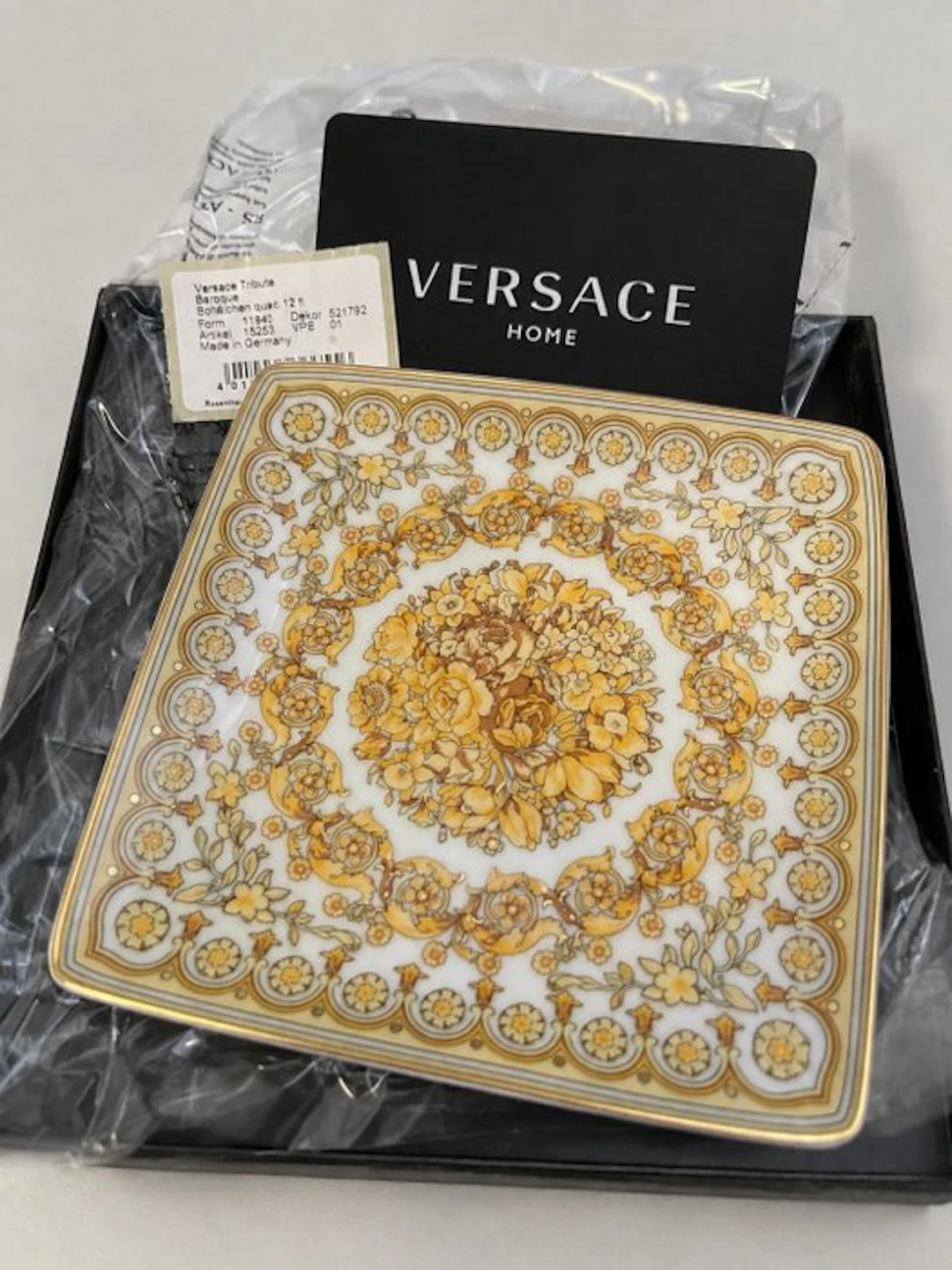 Rosenthal - Versace - Plate - Porcelain - Decor Baroque
