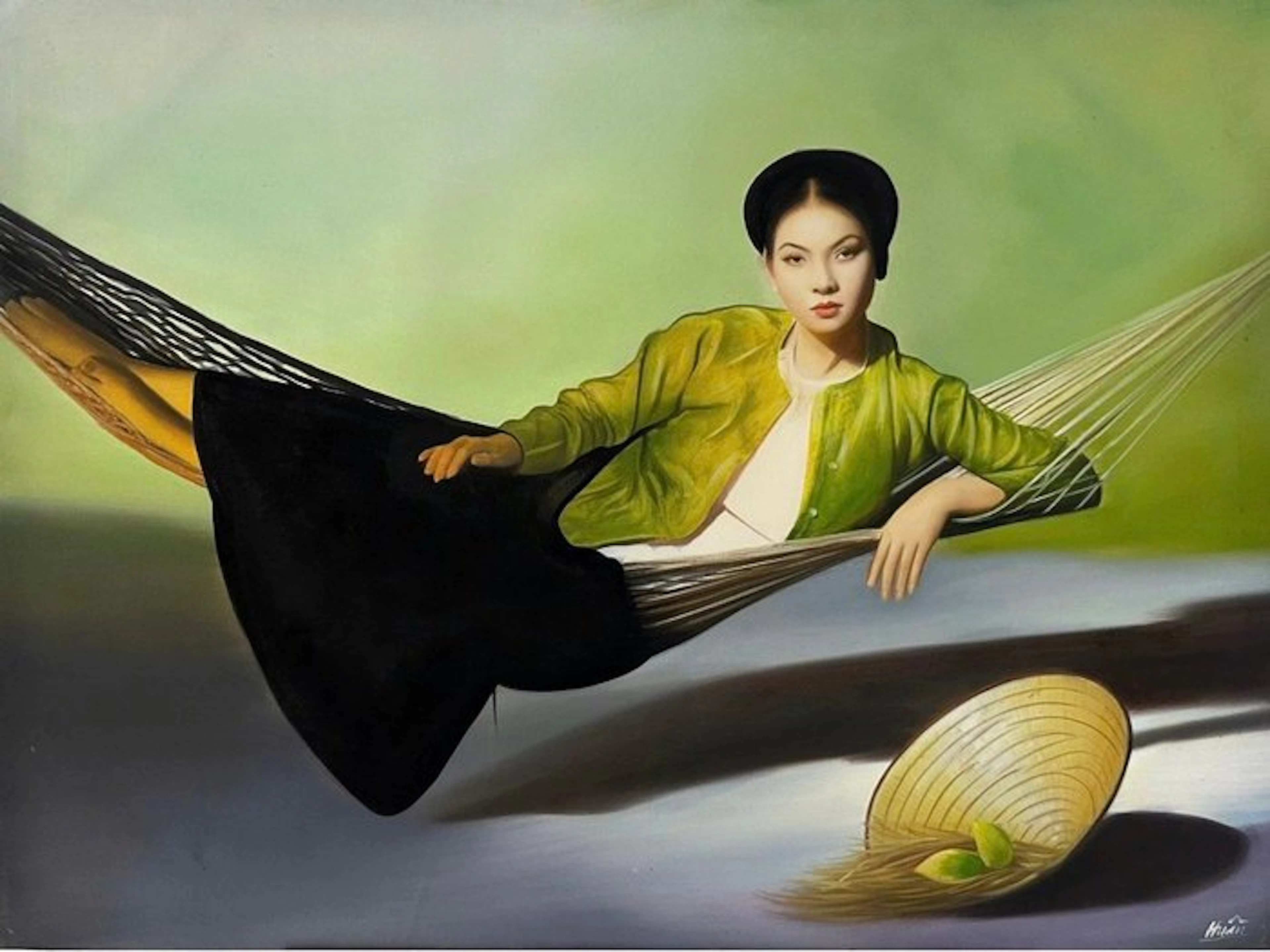 Nguyễn Văn Huân - L'heure de la sieste ↑60 →80 cm → Livraison gratuite ✓