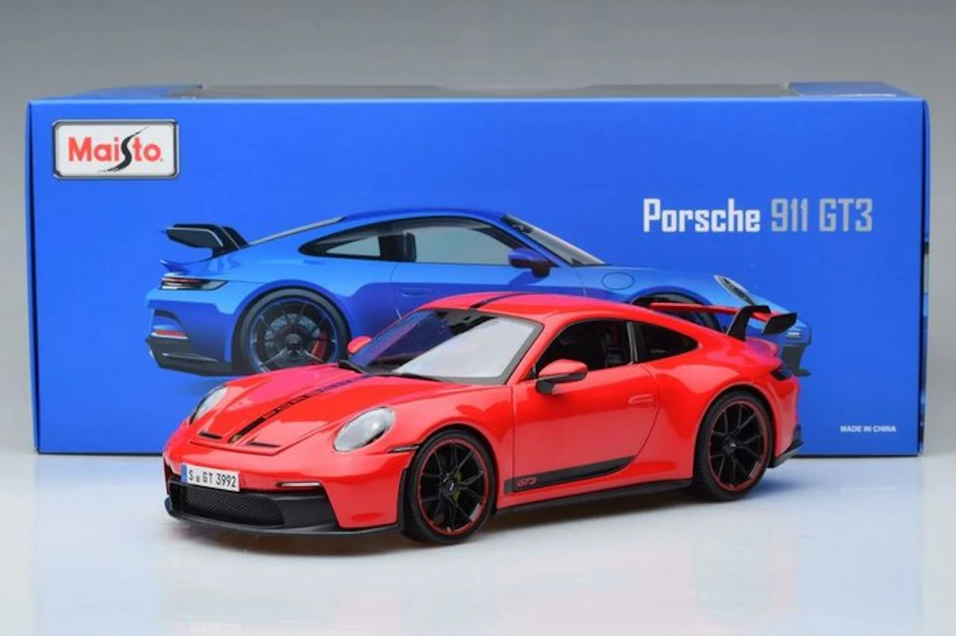 Maisto 1:18 - Model sports car - Porsche 911 GT3 - Diecast model with