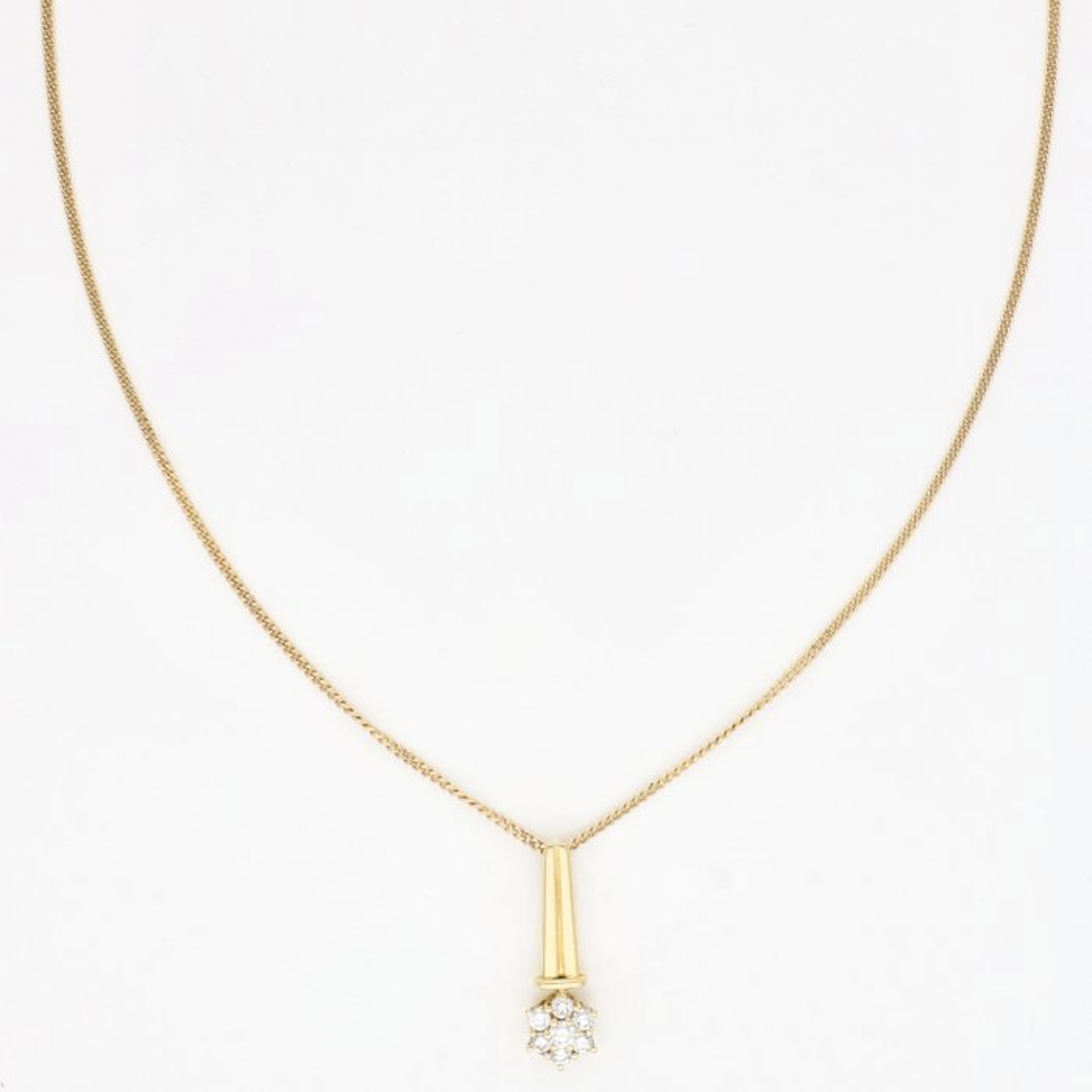 Necklace - 14 kt. Yellow gold Diamond (Natural)