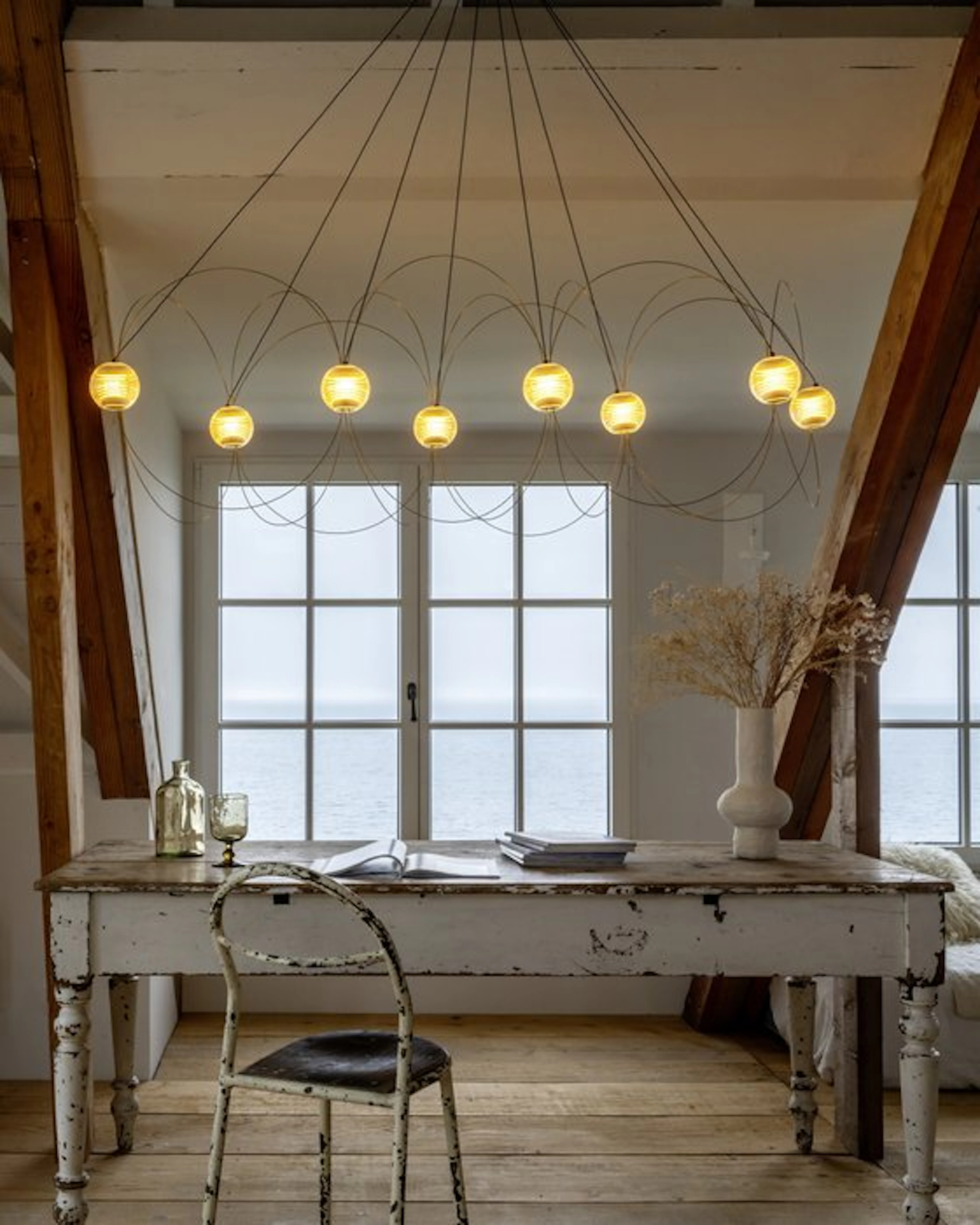 DCW éditions Paris - Lutz Pankow - Hanging lamp - Munari 8 - Steel