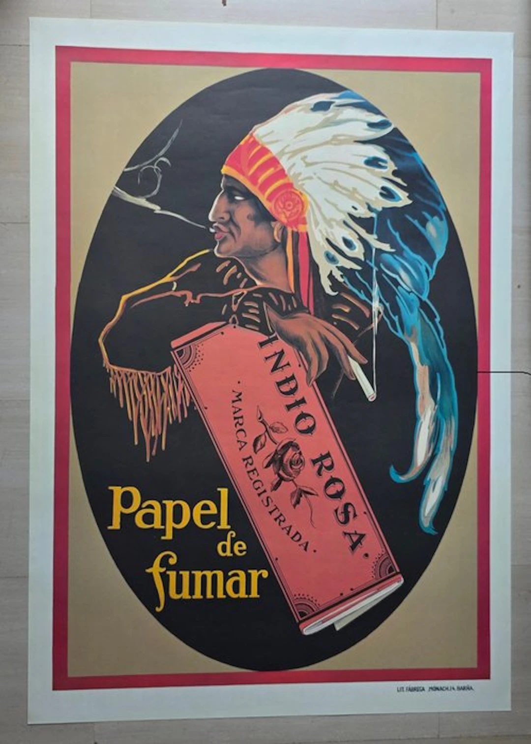Anonymous - Lit. Fábrega. Indio Rosa. - Indio Rosa. Papel de fumar