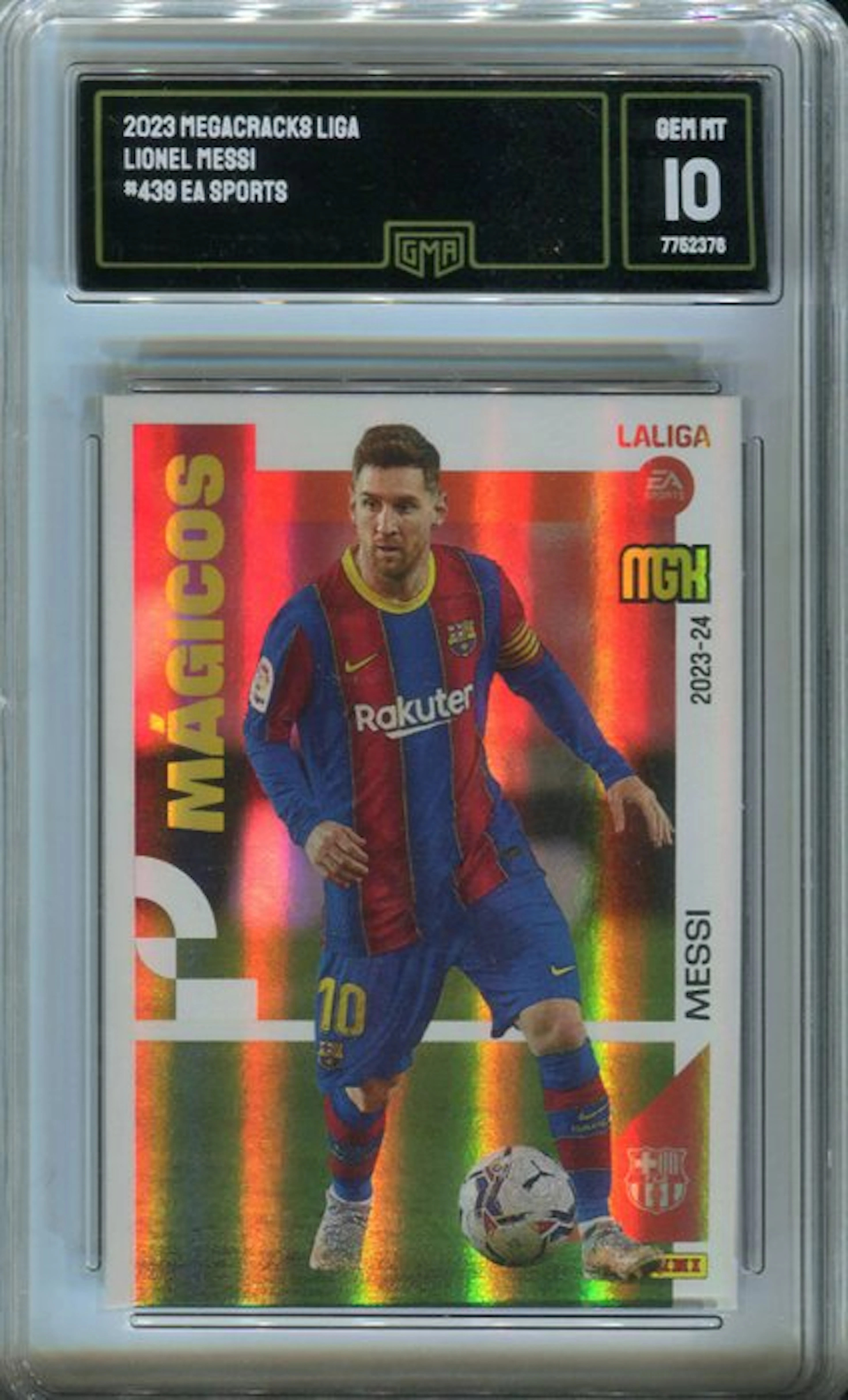 2023 Panini Megacracks Lionel Messi #439 GMA 10 - 1 Card - Mint (M)