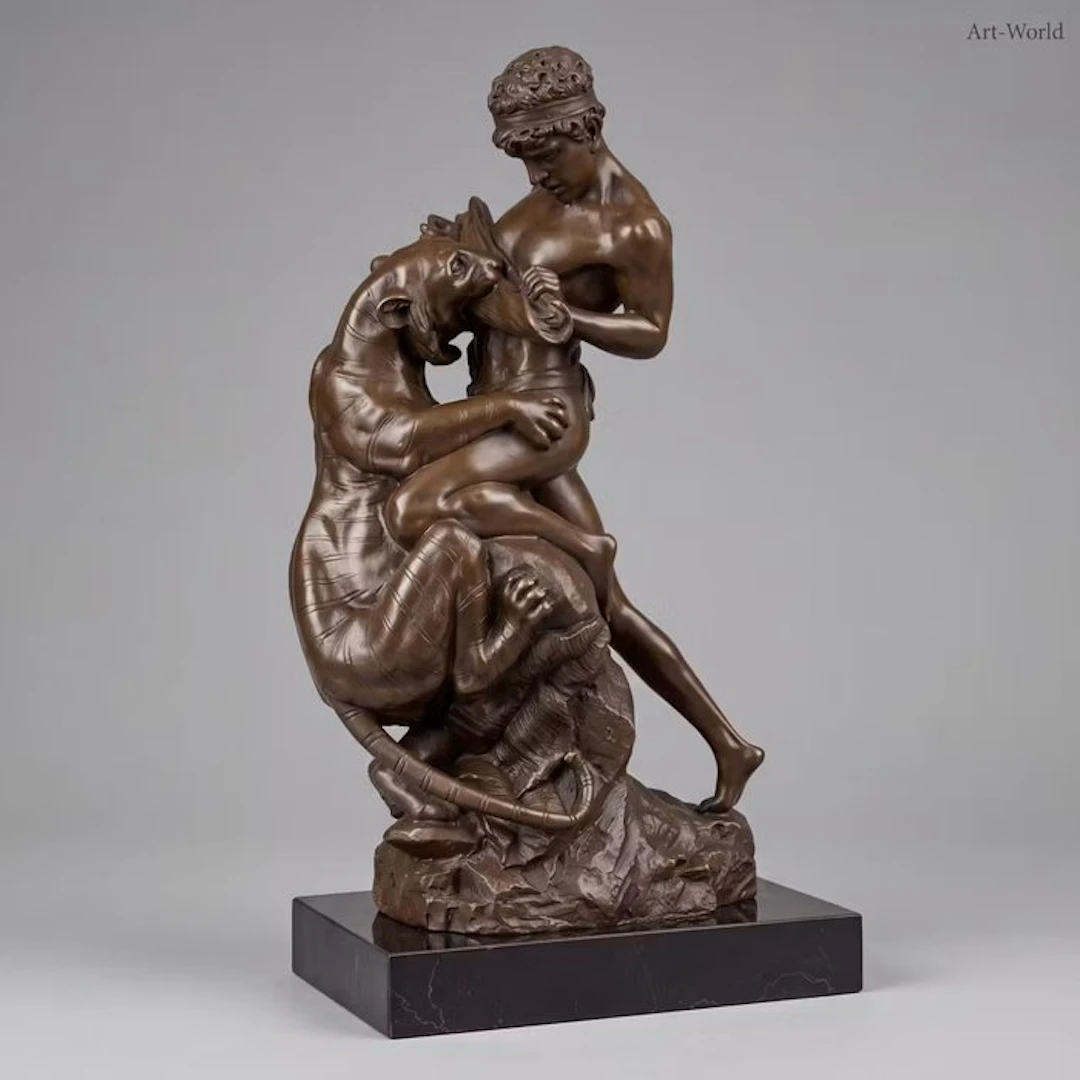 Statue, “The struggle for life” Naar: Drouot 35.5 cm /...