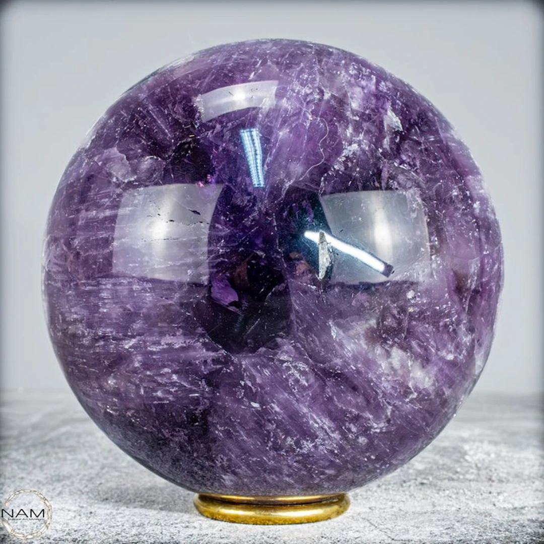 Natural Top Quality Purple Fluorite Sphere- 2664.64 g
