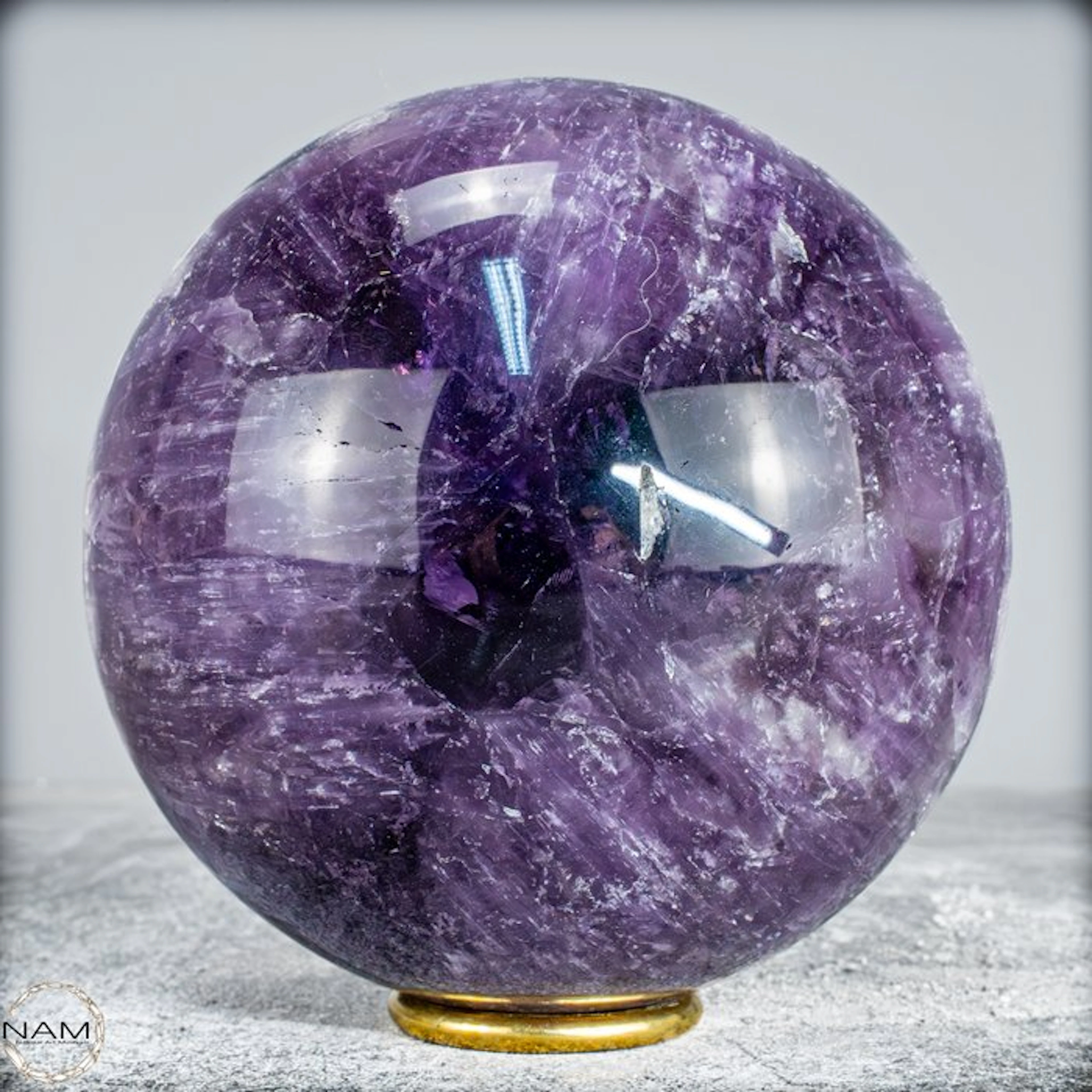 Natural Top Quality Purple Fluorite Sphere- 2664.64 g