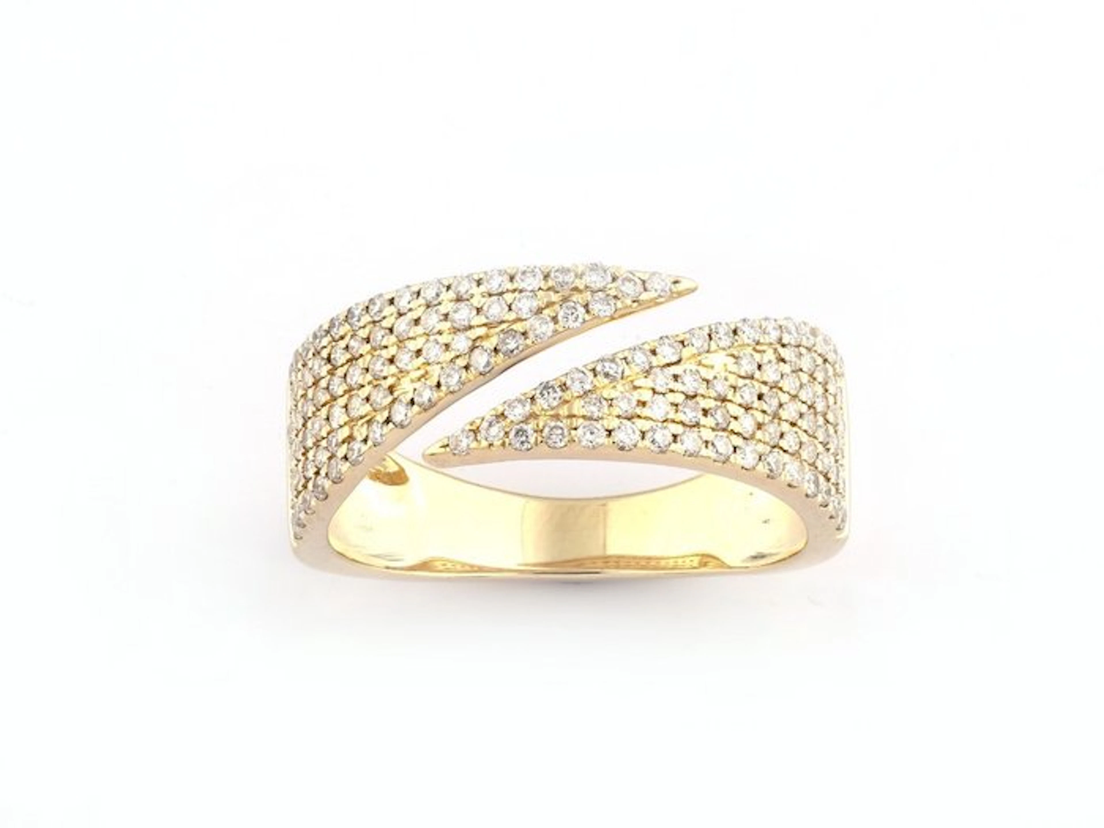 Ring - 14 kt. Yellow gold - 0.57ct. tw. Diamond (Natural)