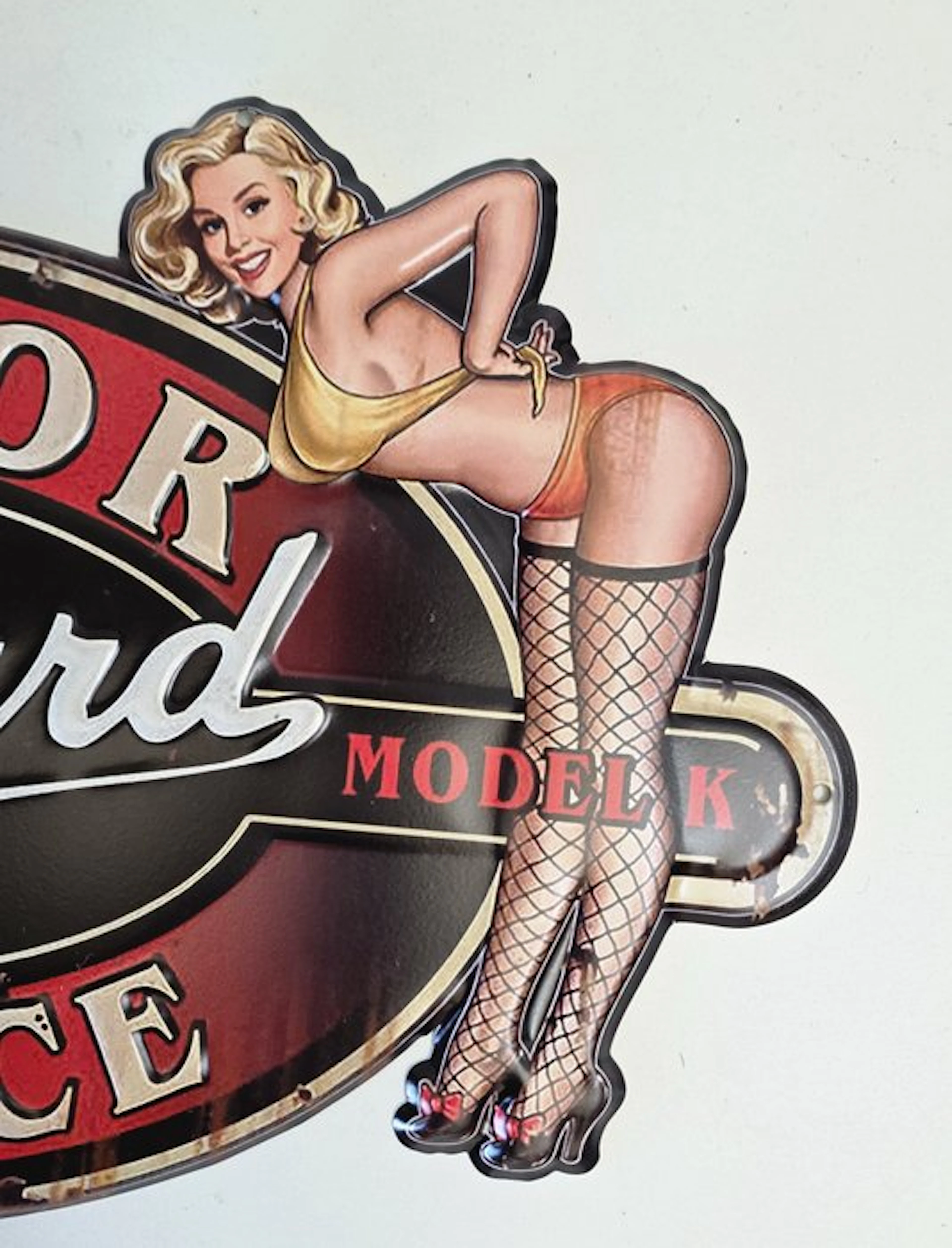PACKARD- Pin up-BIG XXL 45 cm - Advertising sign - Metal, Embossed