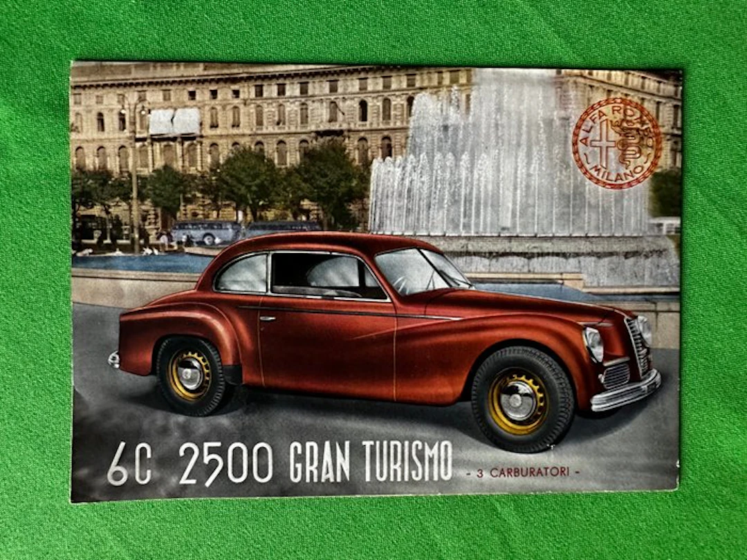 Brochure - Alfa Romeo - 6C 2500 Gran Turismo 3 carburatori