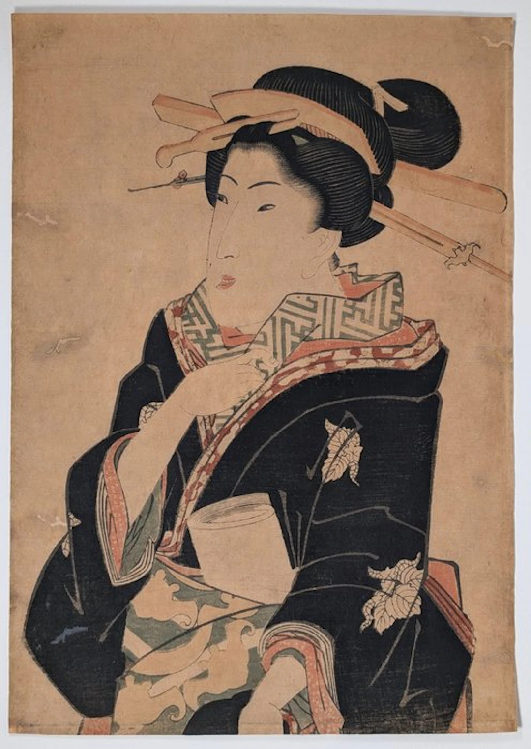 KEISAI EISEN • KAKEMONO-E · FULL-LENGTH BEAUTY · TENPŌ ERA · c
