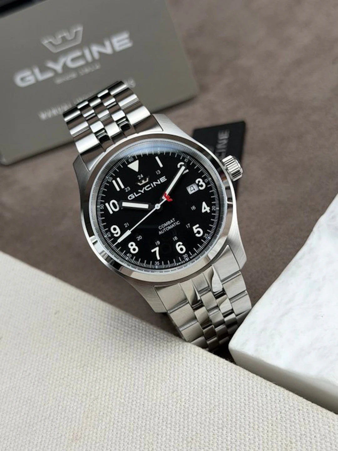 Glycine - Combat Field Automatic Date Black - GL0572 - Men - 2020-2025