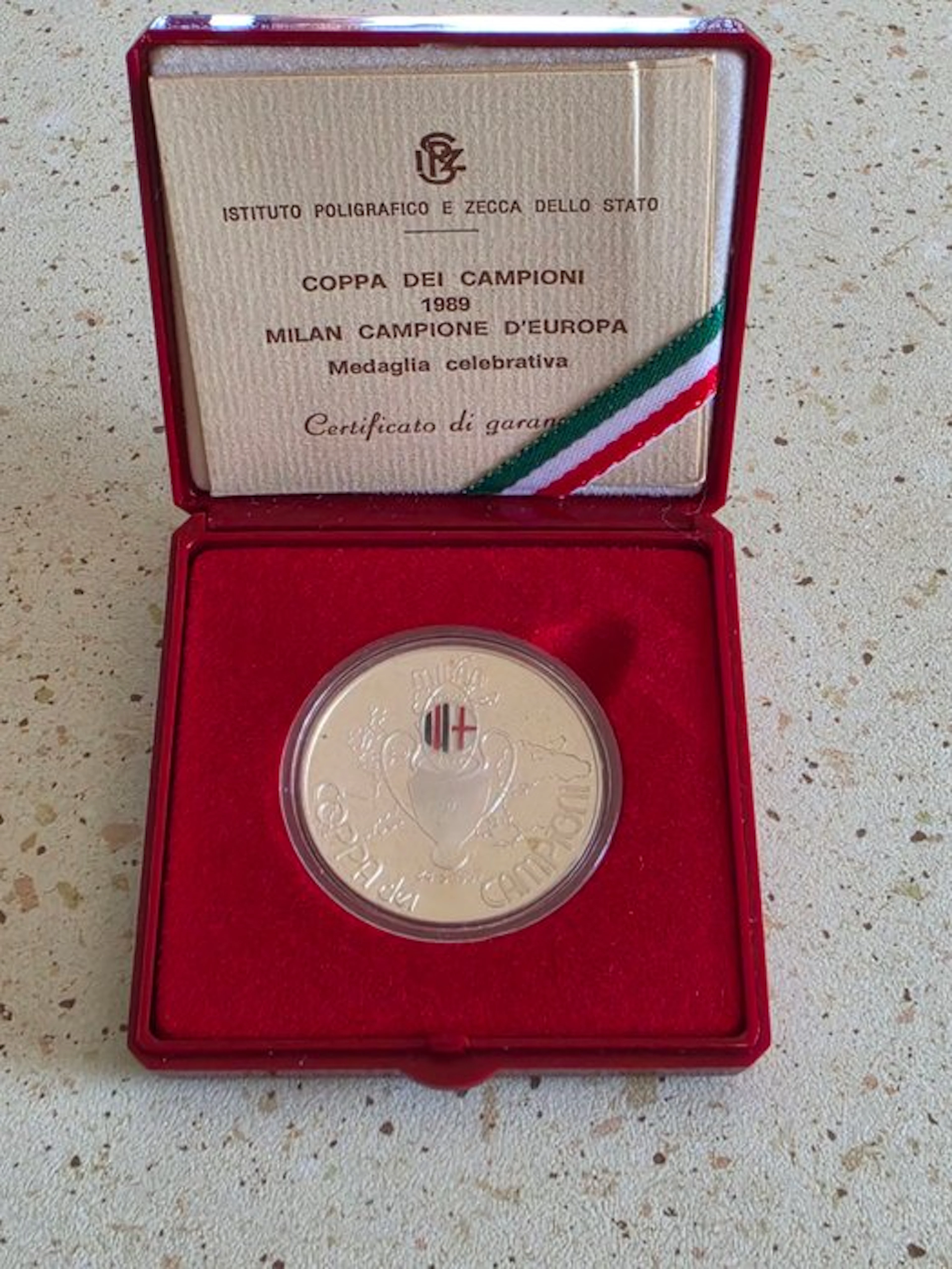 Italy. 1989 medaglia celebrativa ufficiale per COPPA DEI CAMPIONI 1989 del A.C
