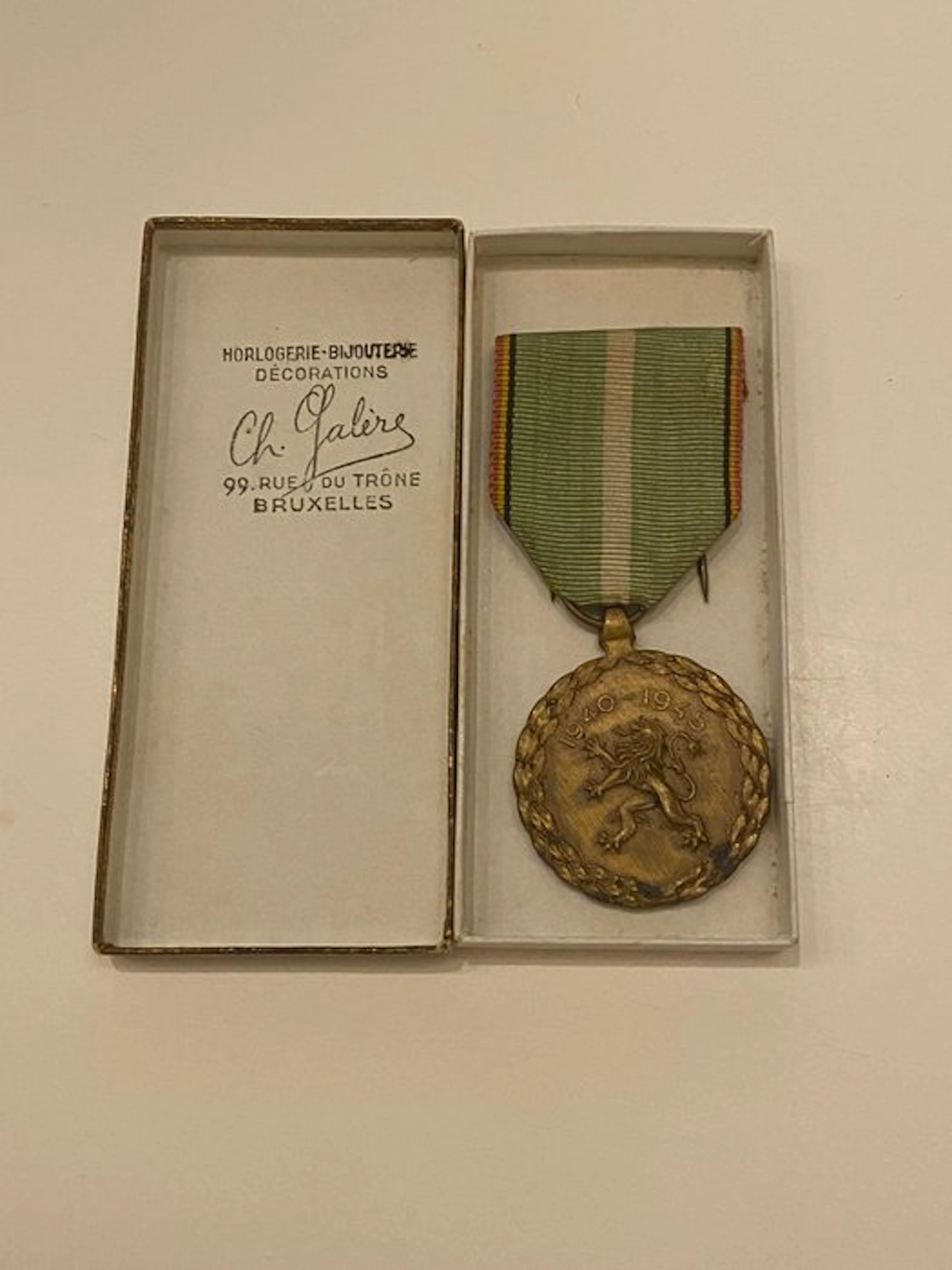 Belgium - Military medal - Belgian resistance decoration...