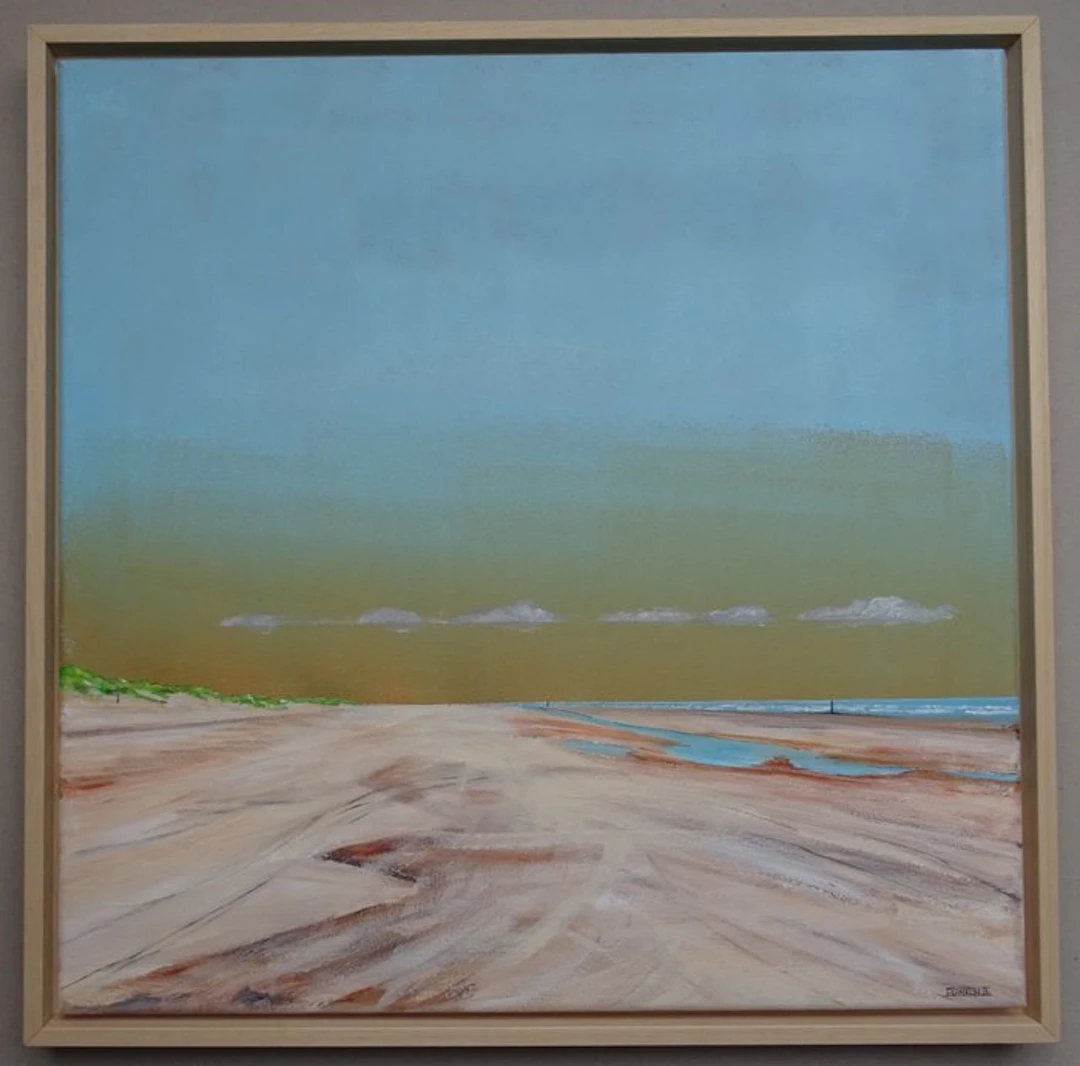 Franklin Meijer (1945) - Terschelling - Strand - stil en verlaten