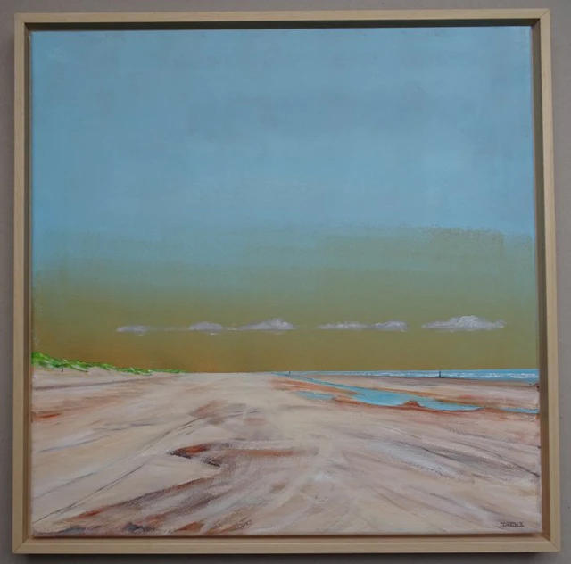 Franklin Meijer (1945) - Terschelling - Strand - stil en verlaten