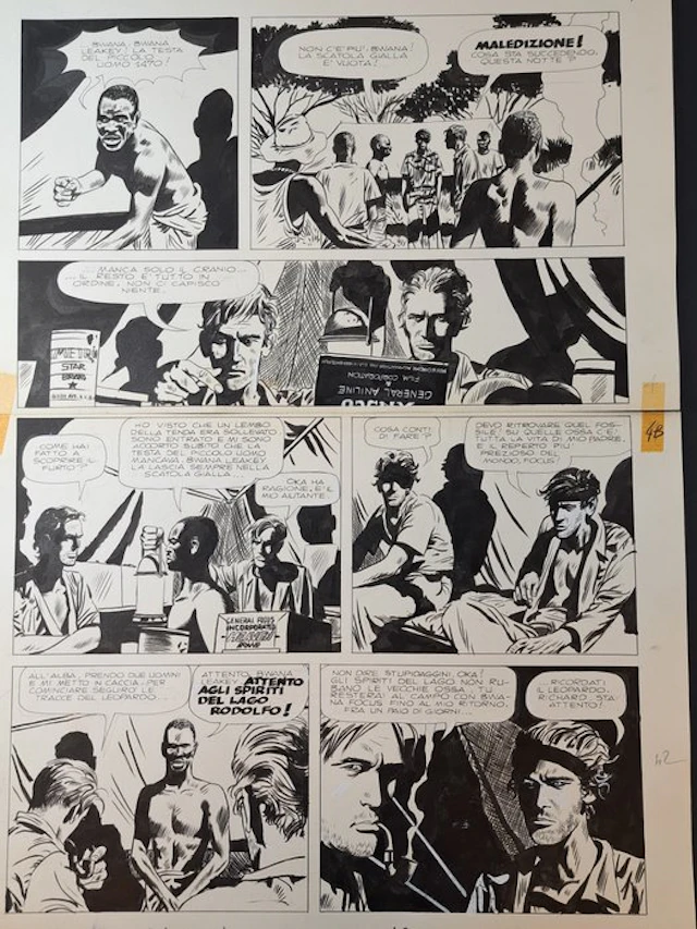 Micheluzzi, Attilio - 1 Original page - Johnny Focus: I Garimpeiros - 1974