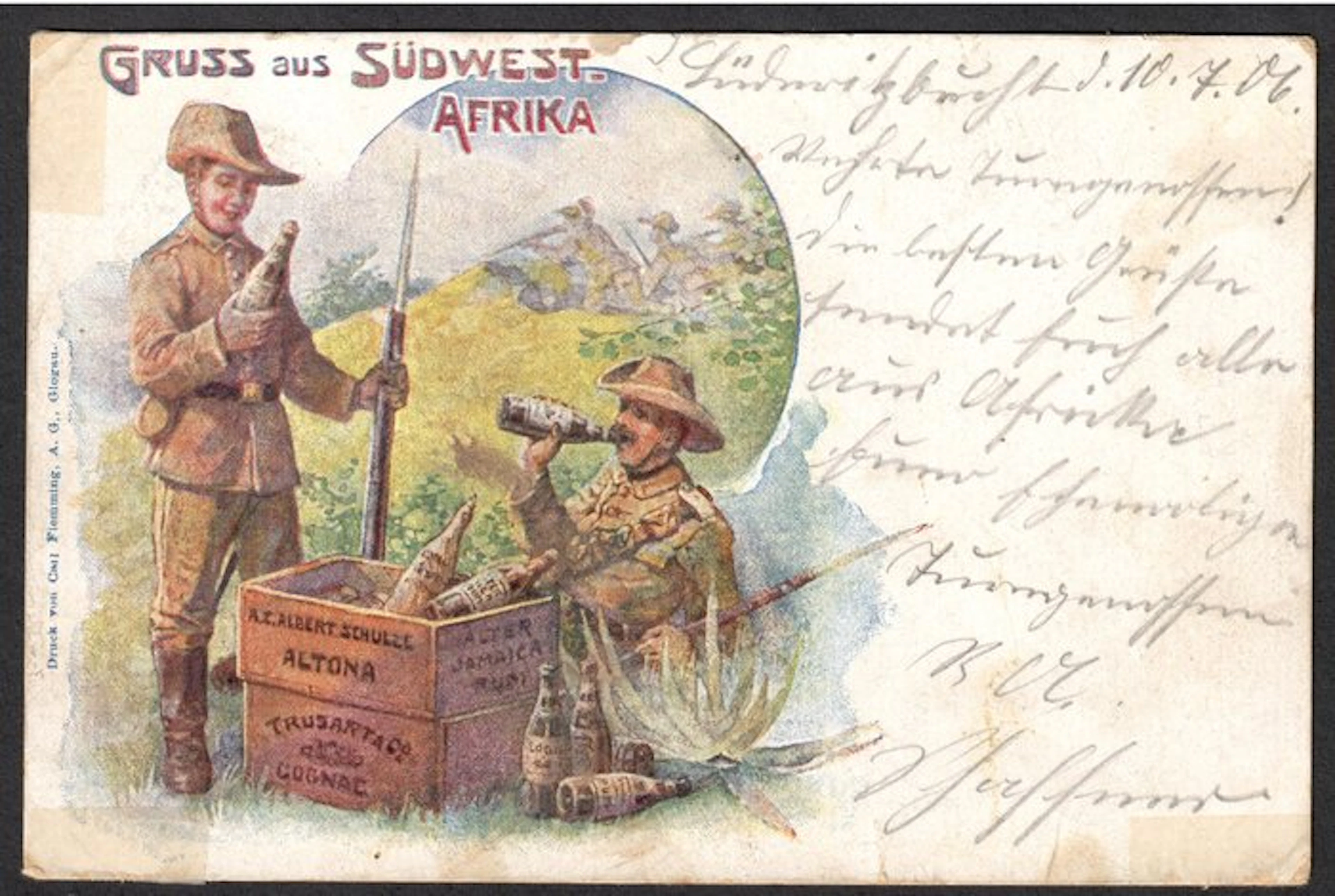 German South West Africa 1906 - DSWA Color Litho...