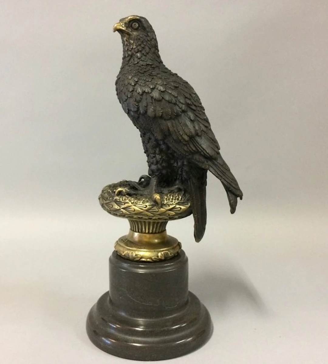 Sculpture, Loerende Adelaar - 32 cm - Bronze