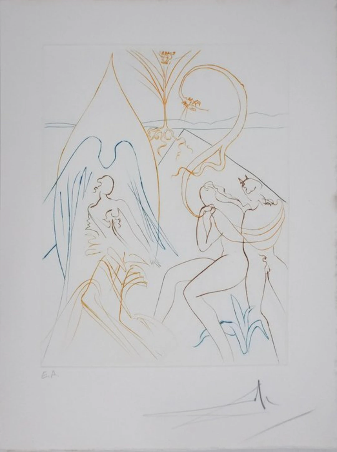 Salvador Dali (1904-1989) - Paradis Perdu : L'arbre de vie