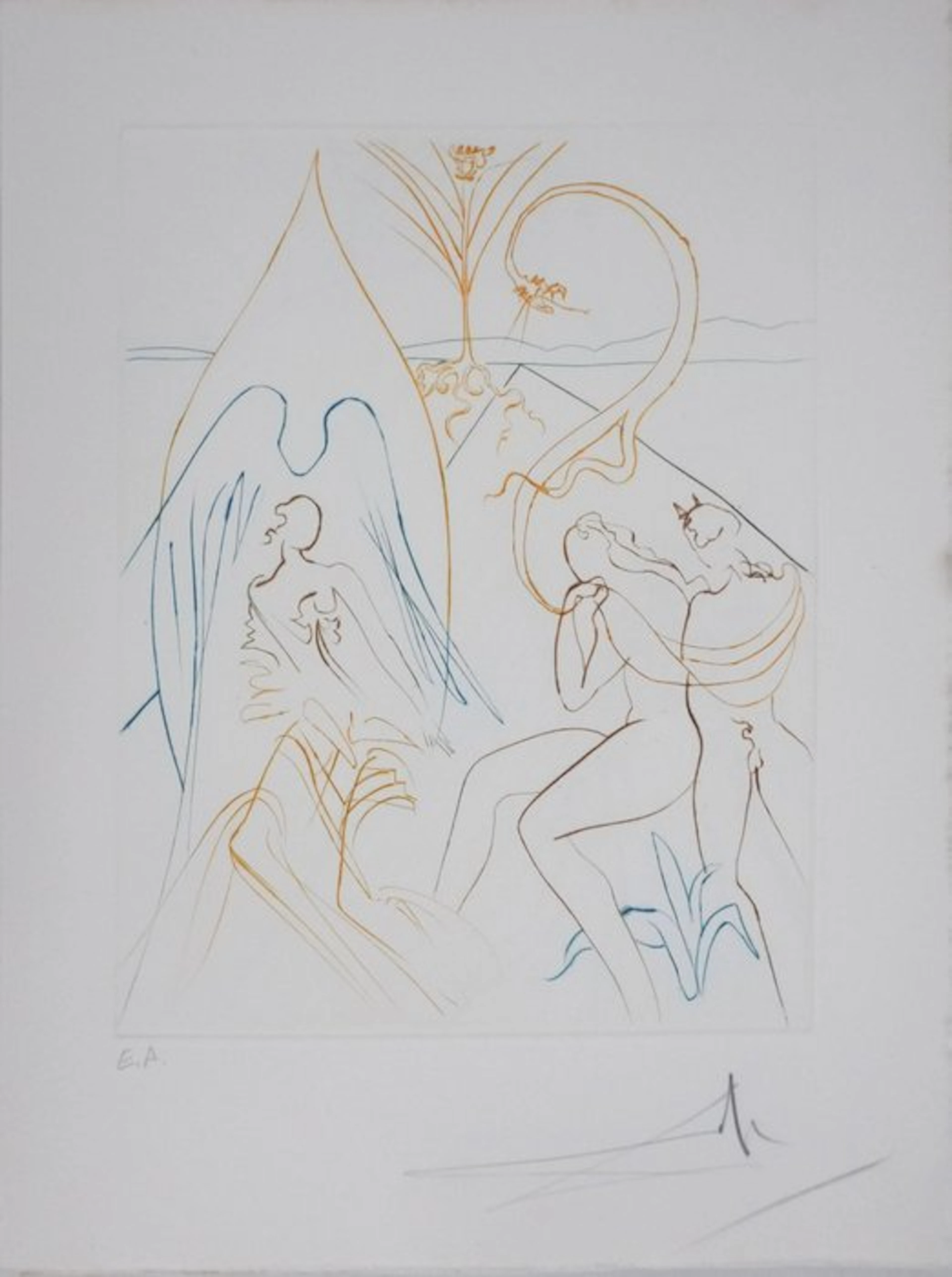 Salvador Dali (1904-1989) - Paradis Perdu : L'arbre de vie