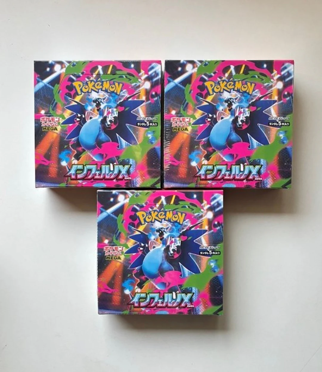 Pokémon - 3 Box - Pokemon M2 Inferno X Japanese Display...