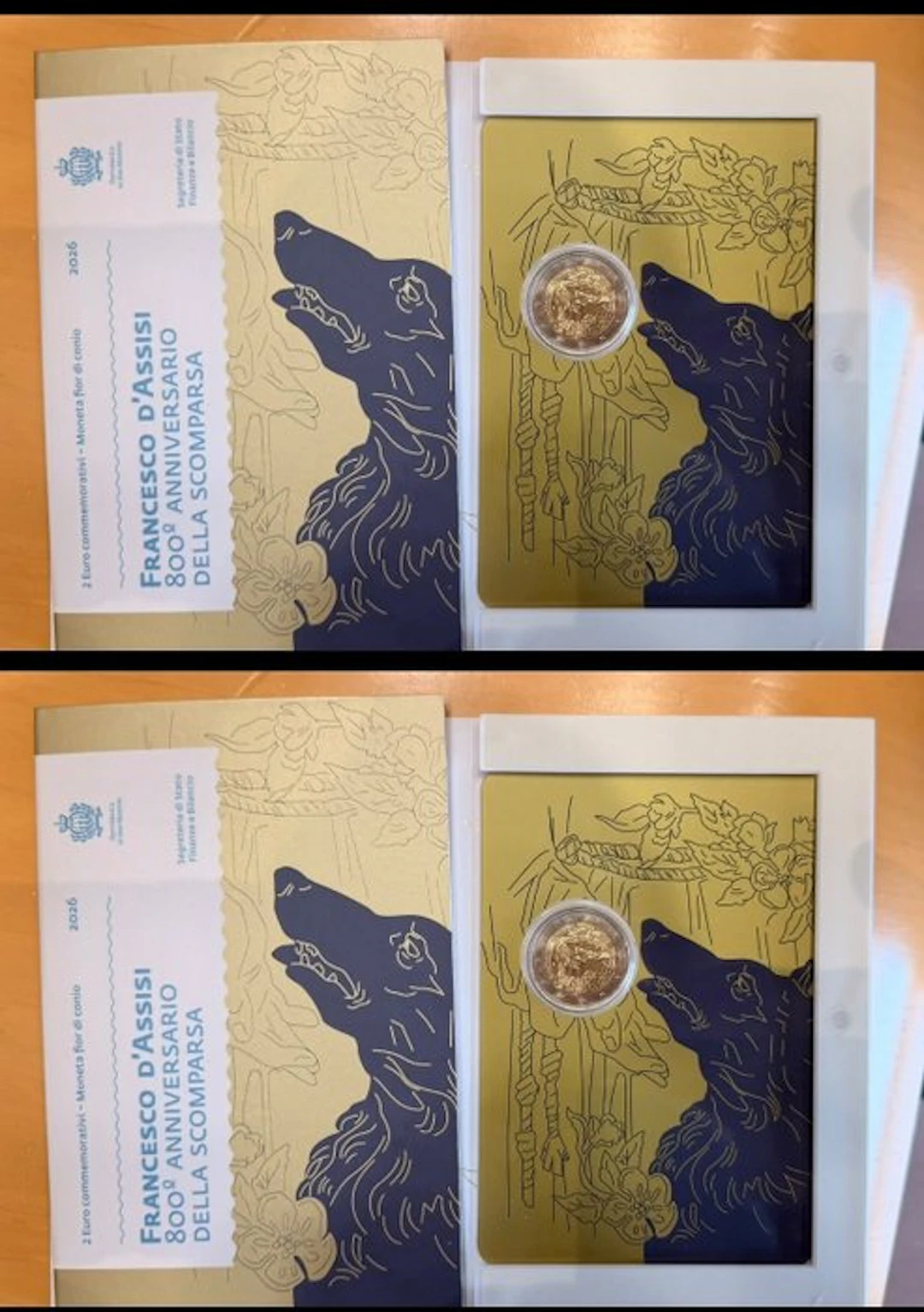 San Marino. 2 Euro 2026 "San Francesco d'Assisi" (2 monete) (No reserve price)