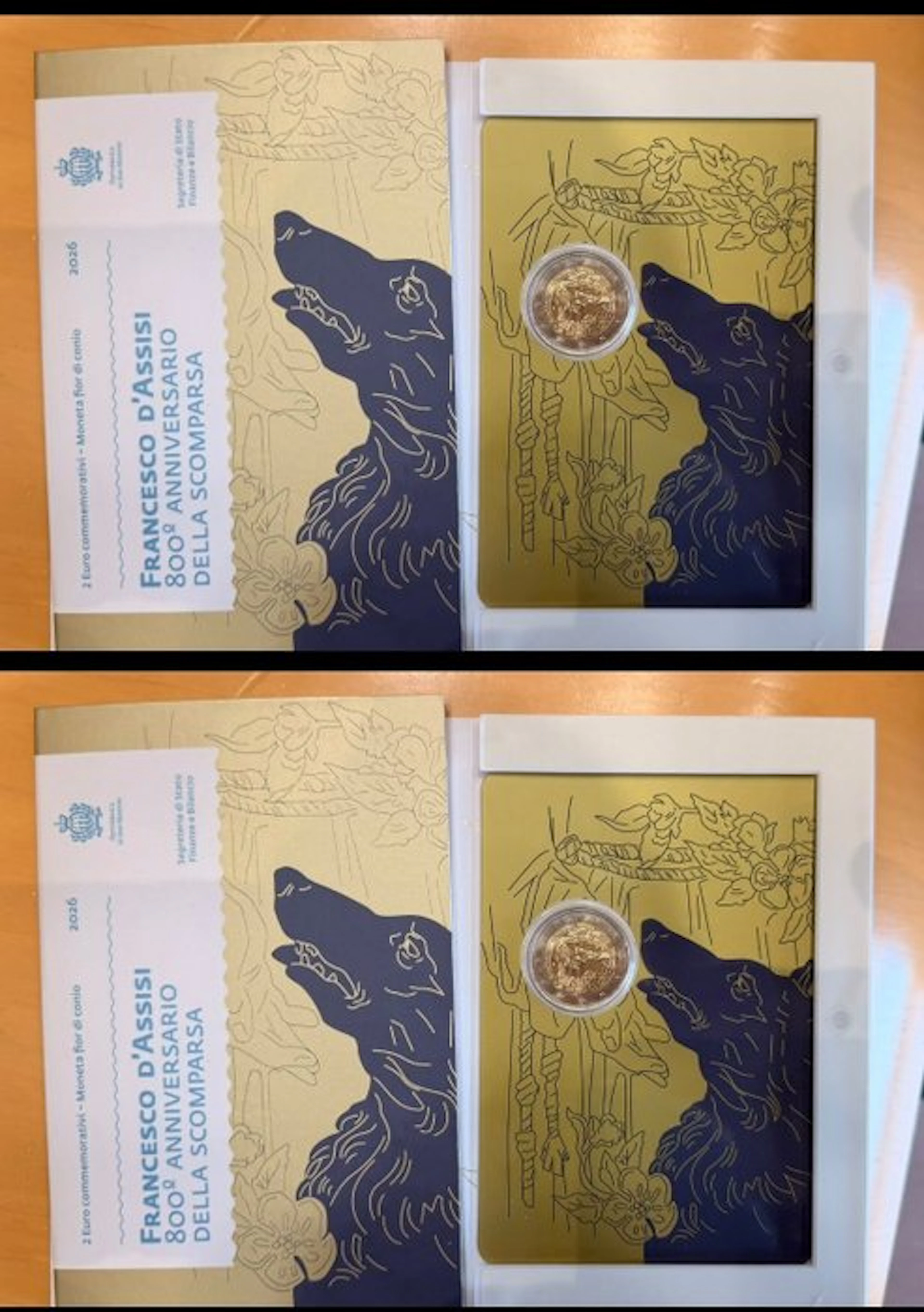 San Marino. 2 Euro 2026 "San Francesco d'Assisi" (2 monete) (No reserve price)