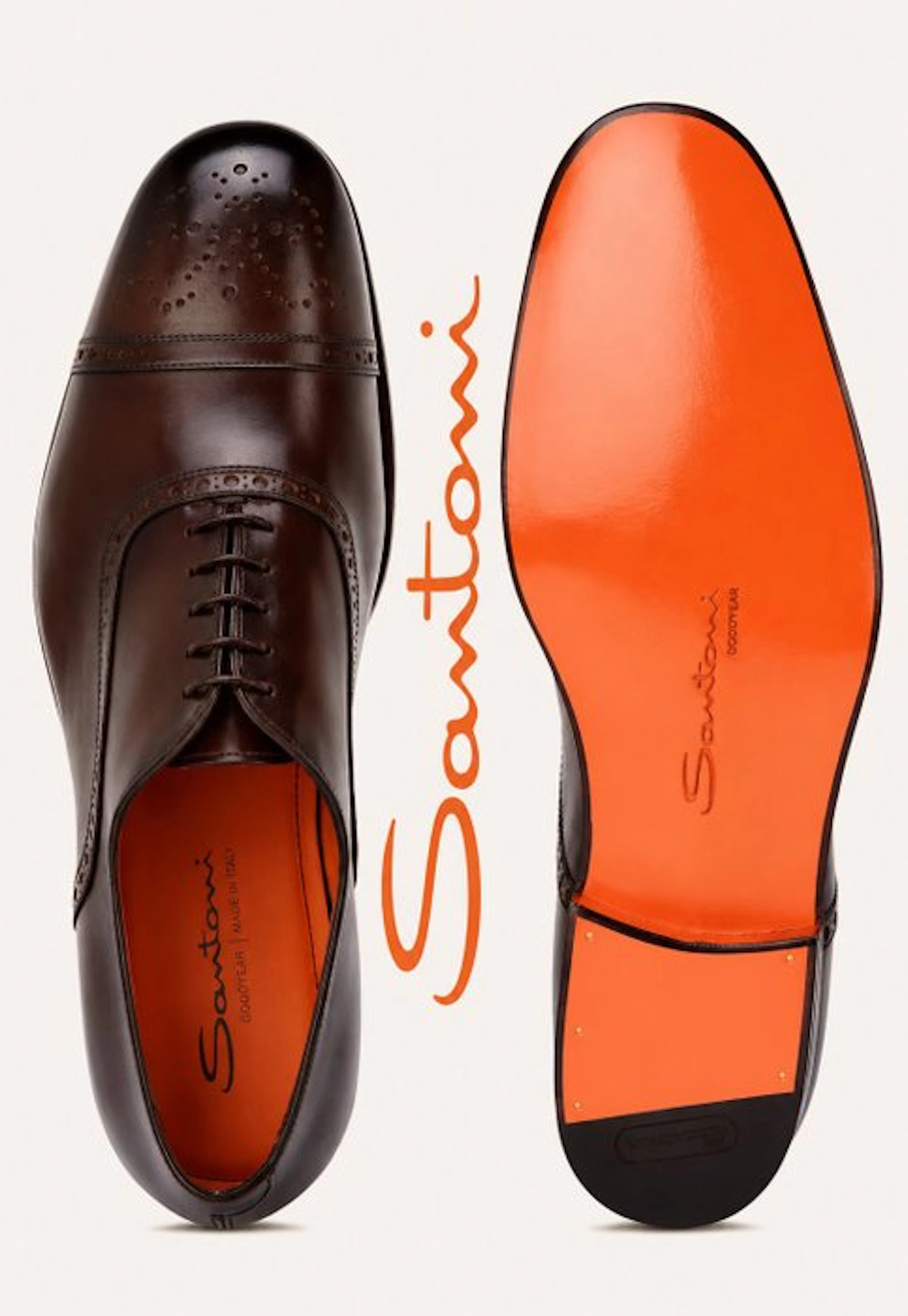 Santoni - Lace-up shoes - Size: EU 41.5 - Vintage - New in box