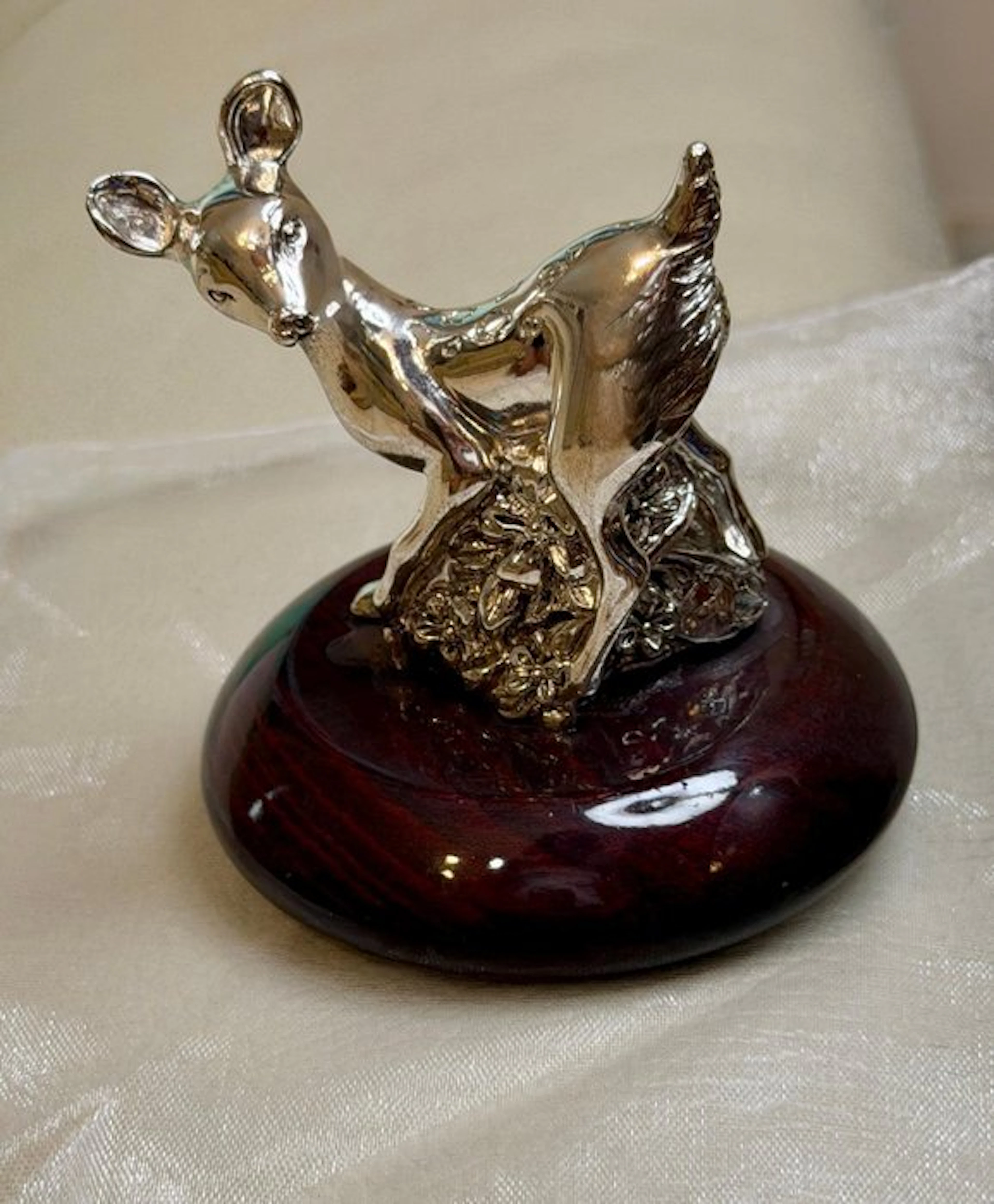 Camilletti & C - Figurine - Graceful Bambi Deer on a...