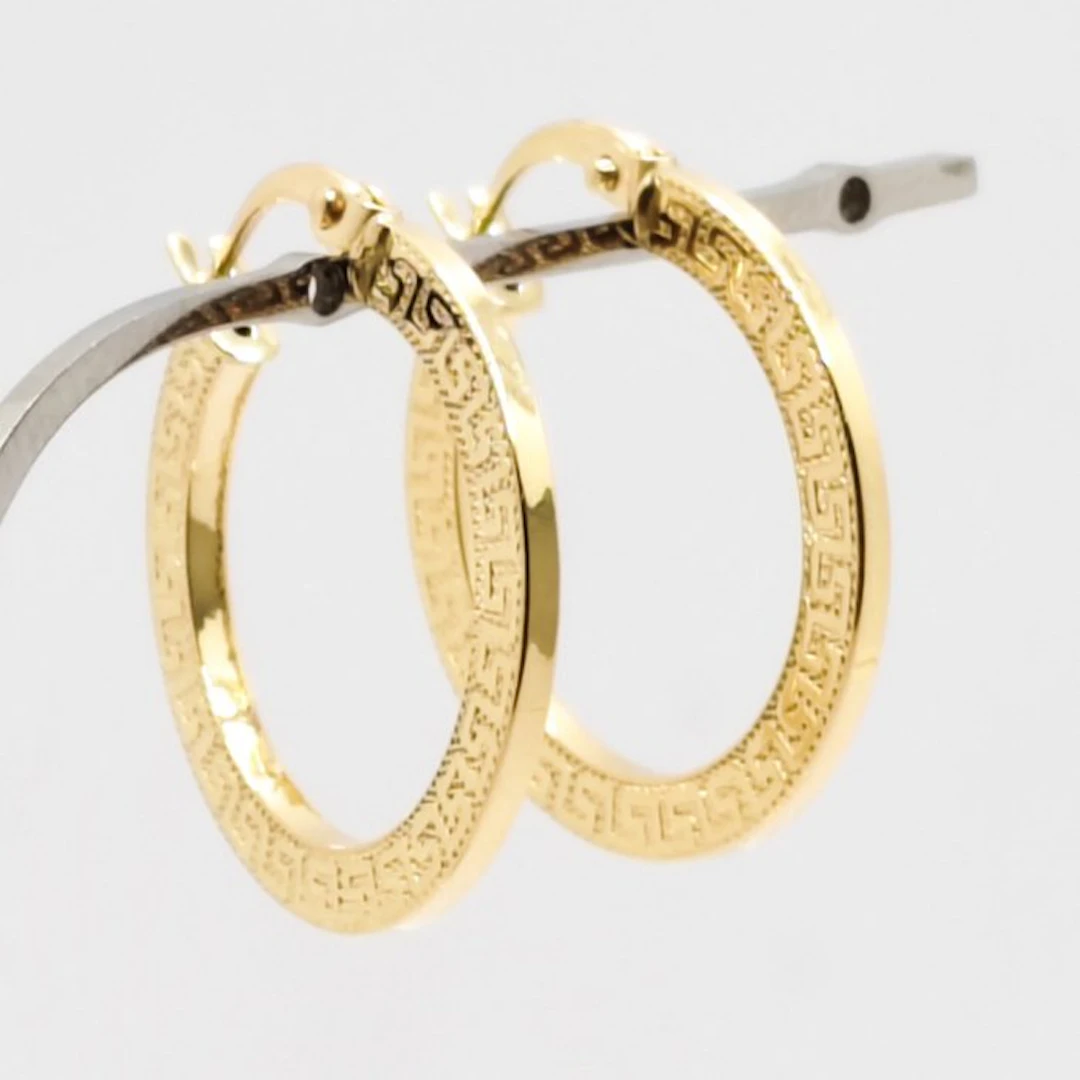 No reserve price - Earrings - 18 kt. Yellow gold