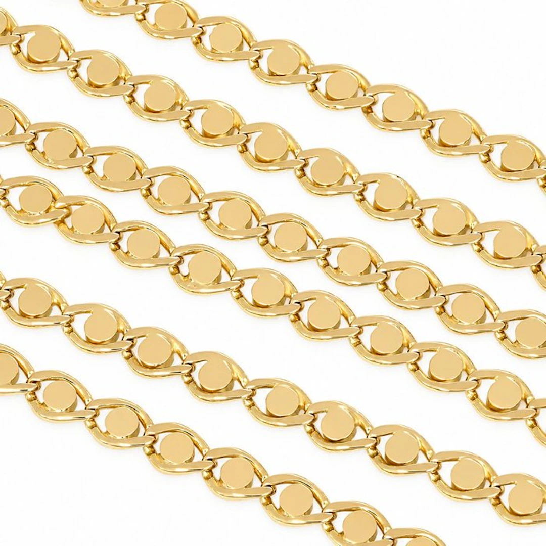 Necklace - 18 kt. Yellow gold - Made in Italy - Handmade