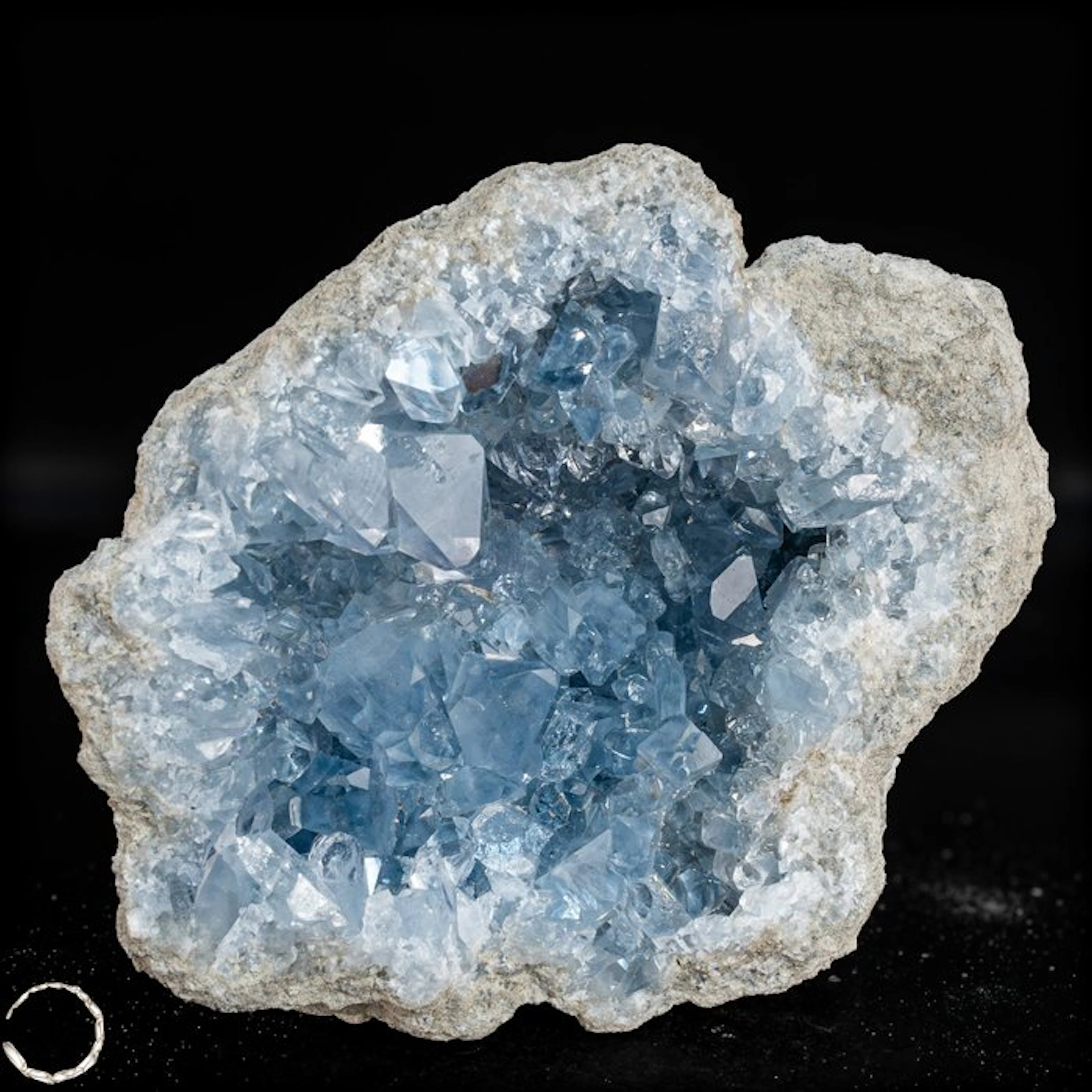Natural Celestite druse – Sky-blue treasure from the earth.- 2557.51 g