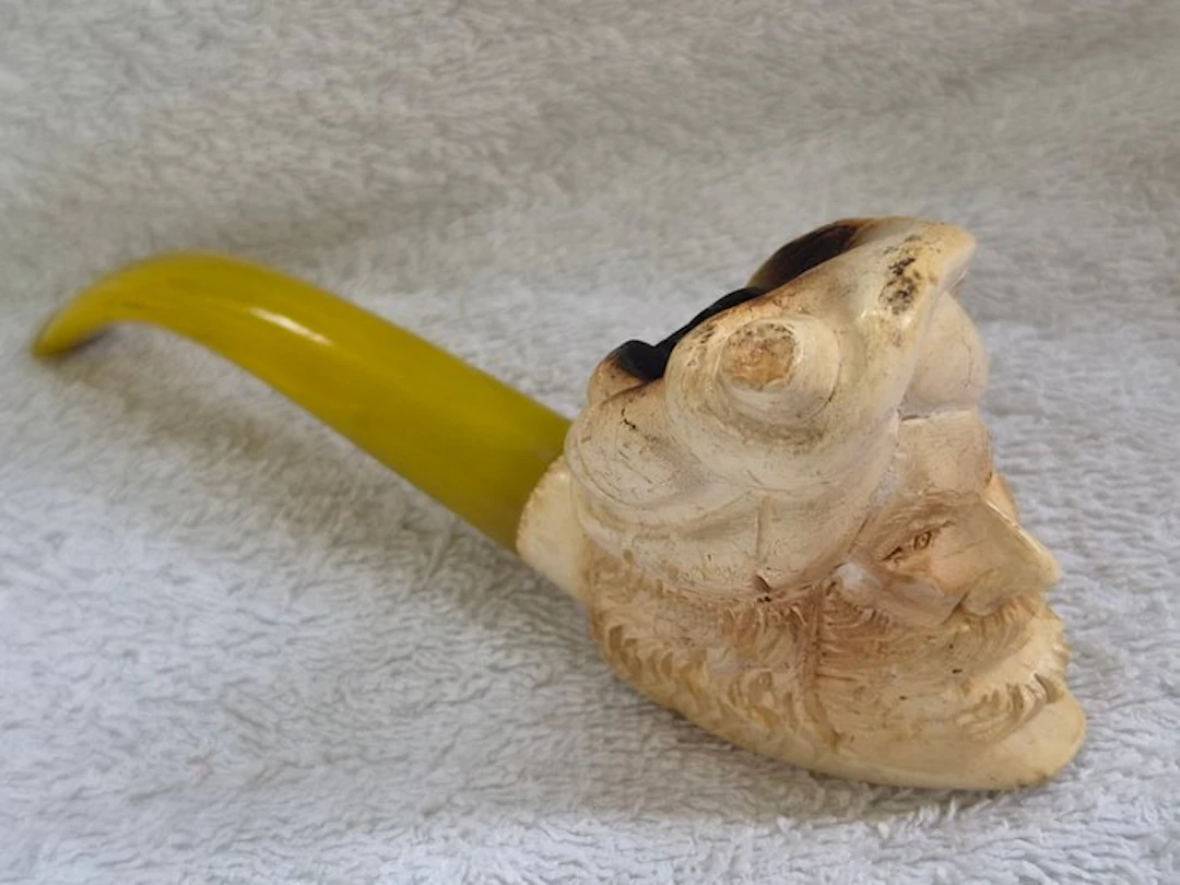 Sultan mit Turban - No reserve price - Meerschaum pipe...