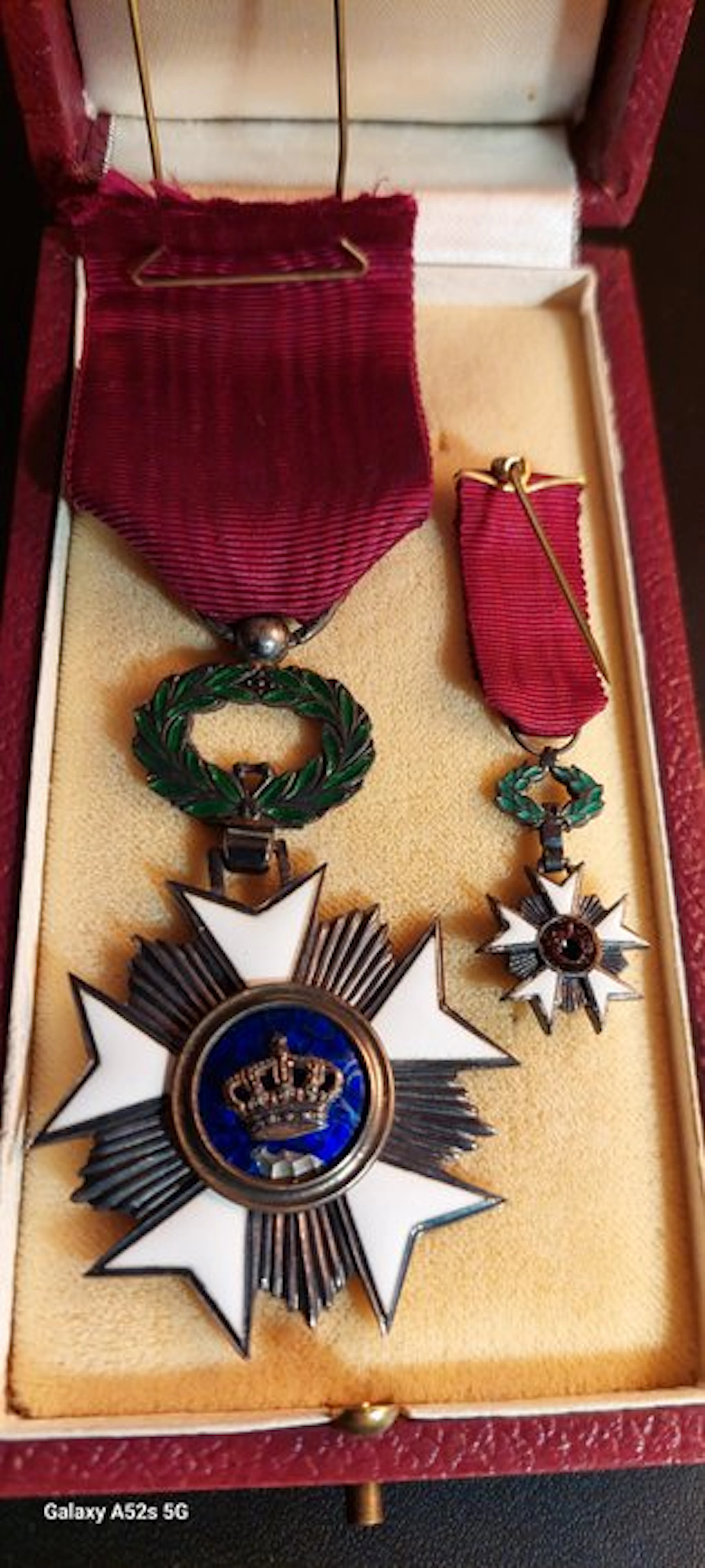 Belgium - Service medallion - Set of 2 distinctions...