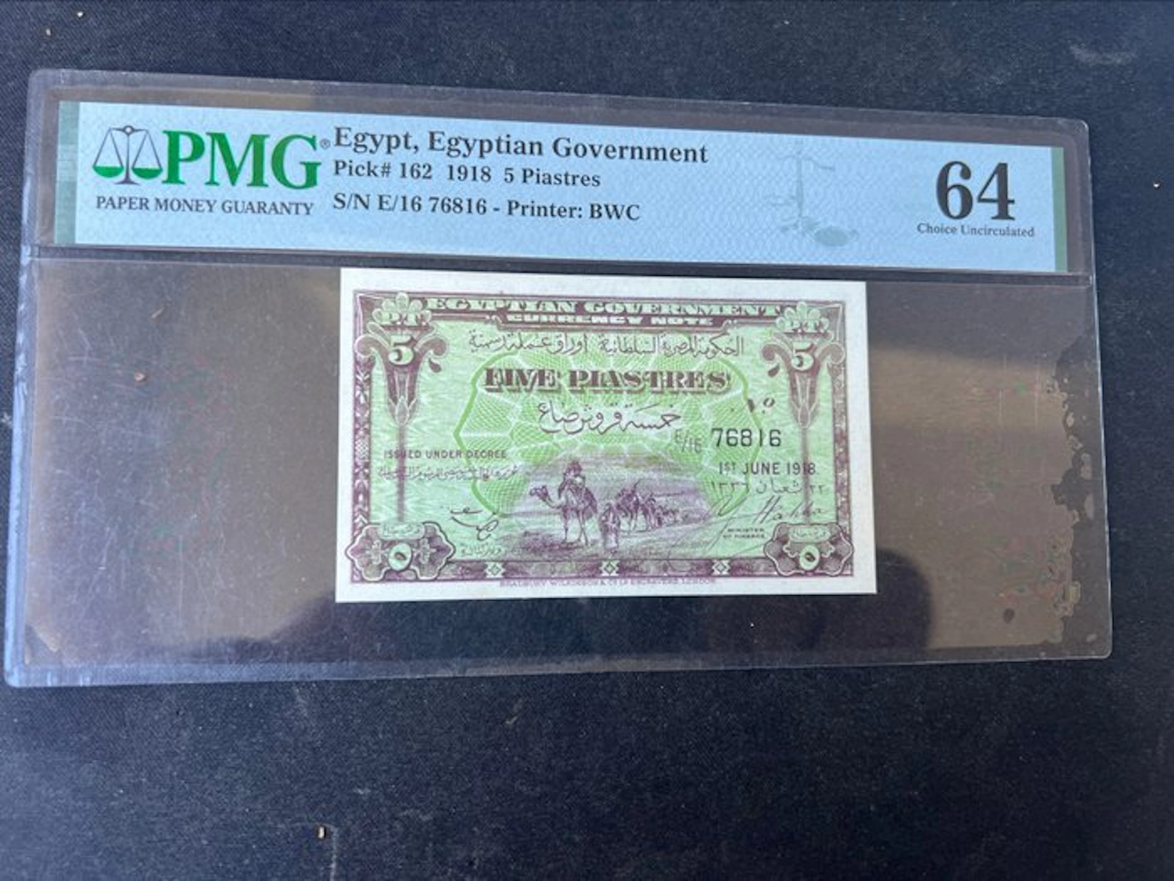 Egypt. - 5 Piastres - 1918 - Pick 162