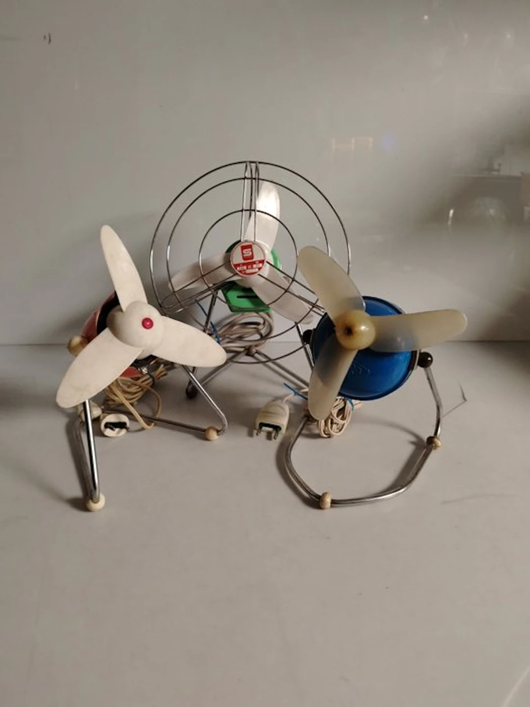 Ventilator - Iron, Aluminium, Plastic - Three Fans 1950-1970