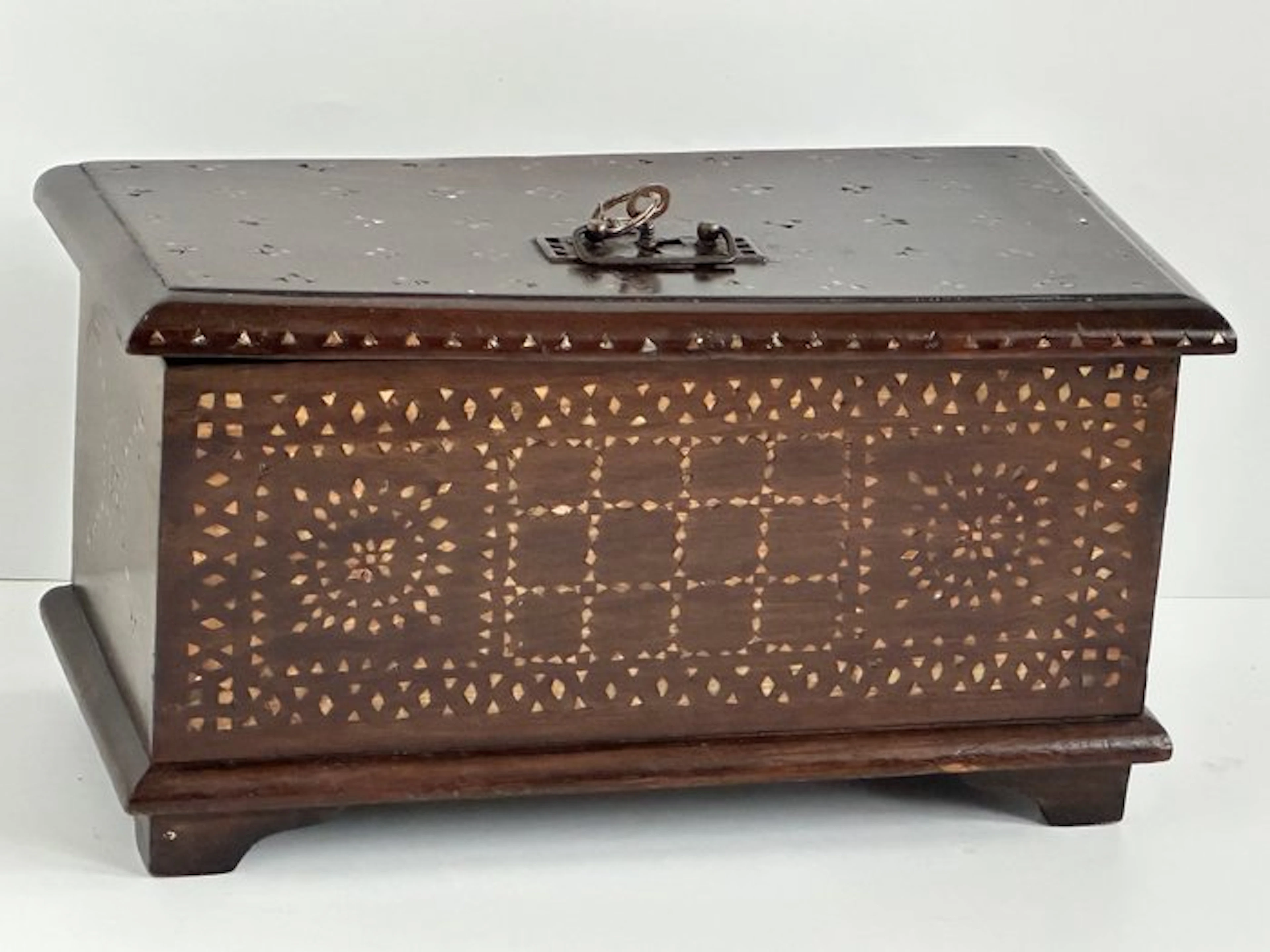 Bewaarkist Compleet met sleutel - inlay en parelmoer