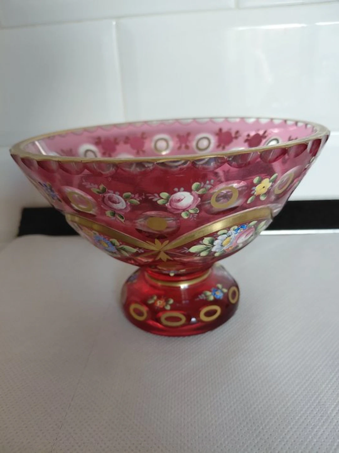 Centrepiece - Bohemian glass