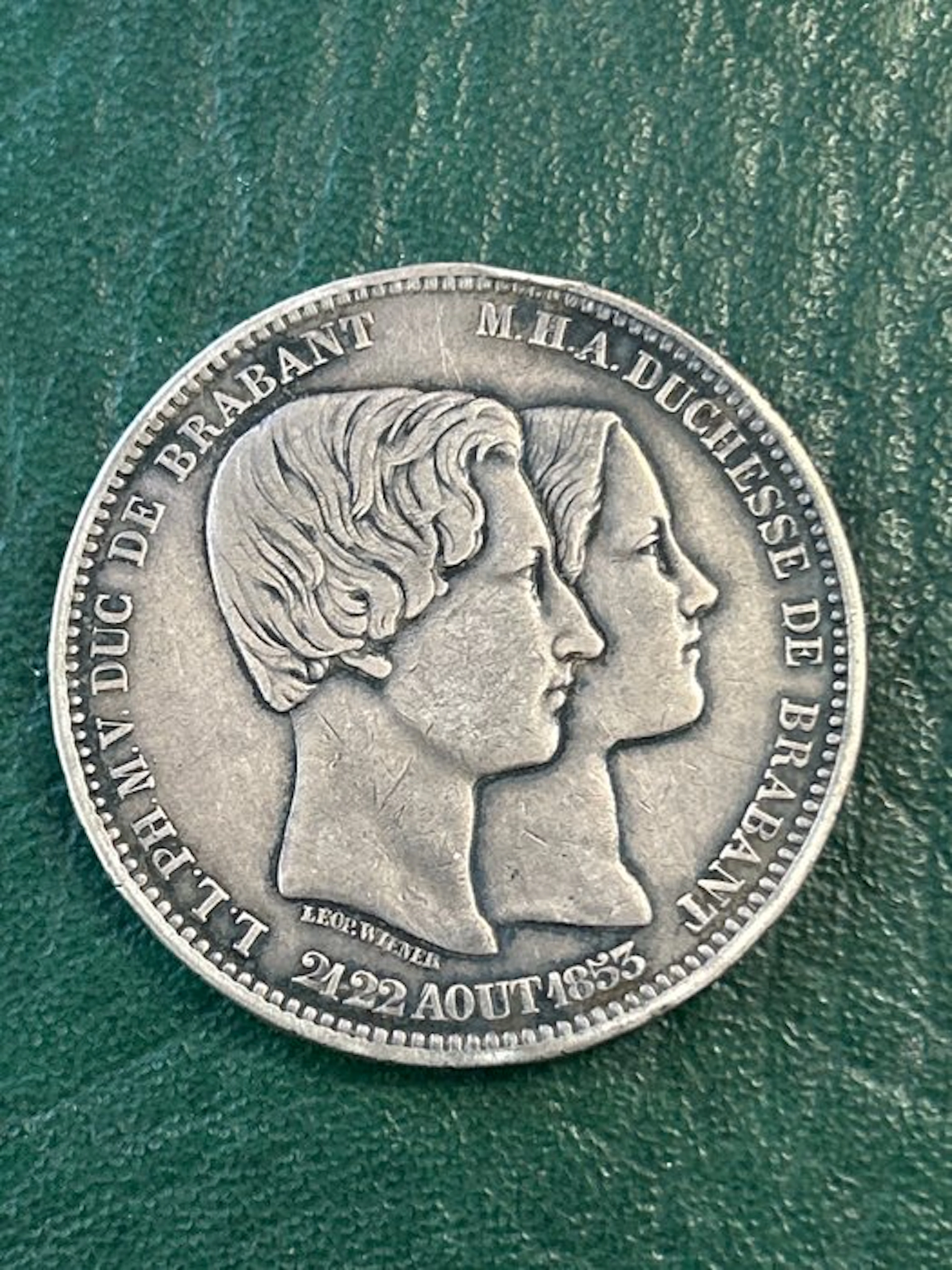 Belgium. 5 Francs 1853 (No reserve price)