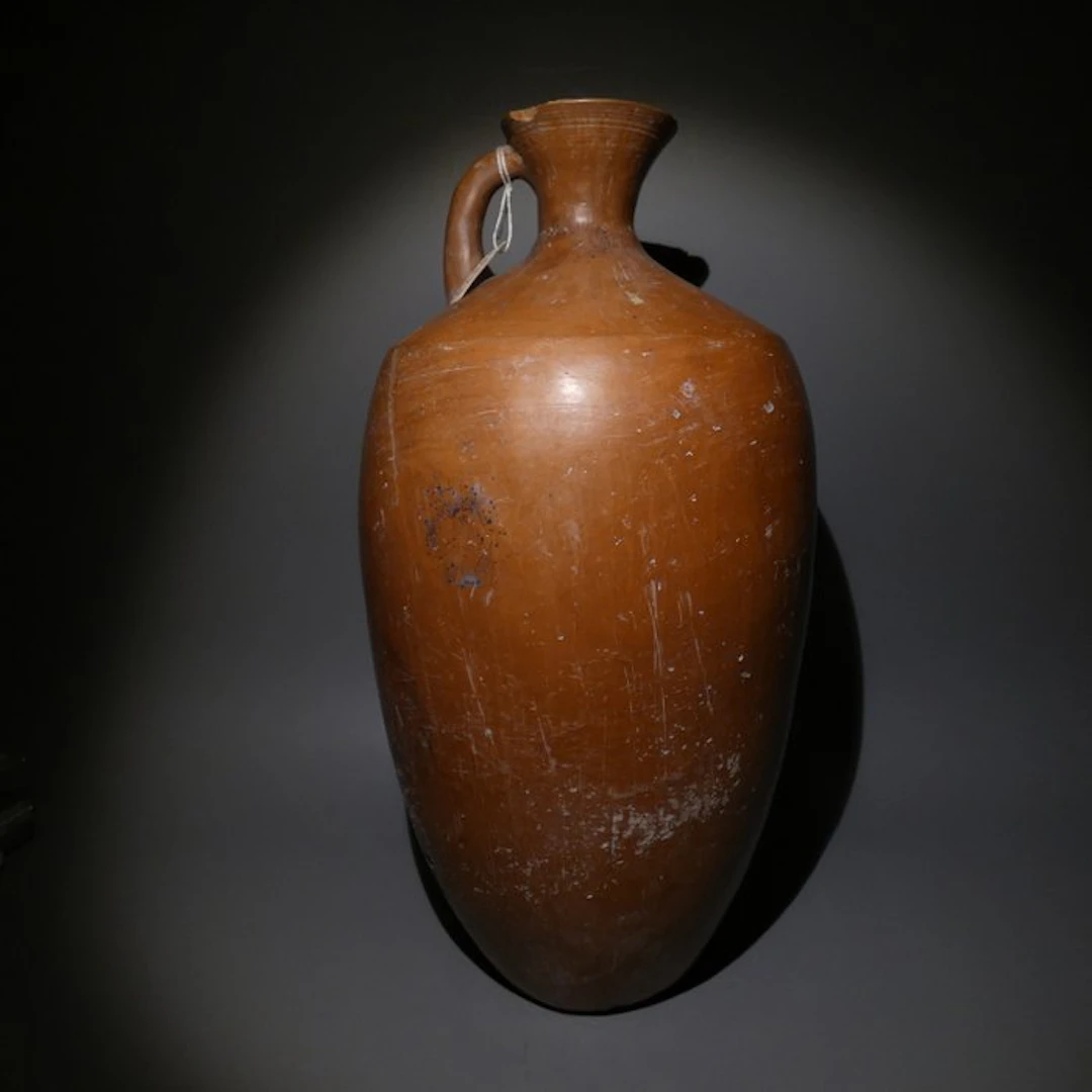 Ancient Egyptian Pottery Pitche vessel with handle