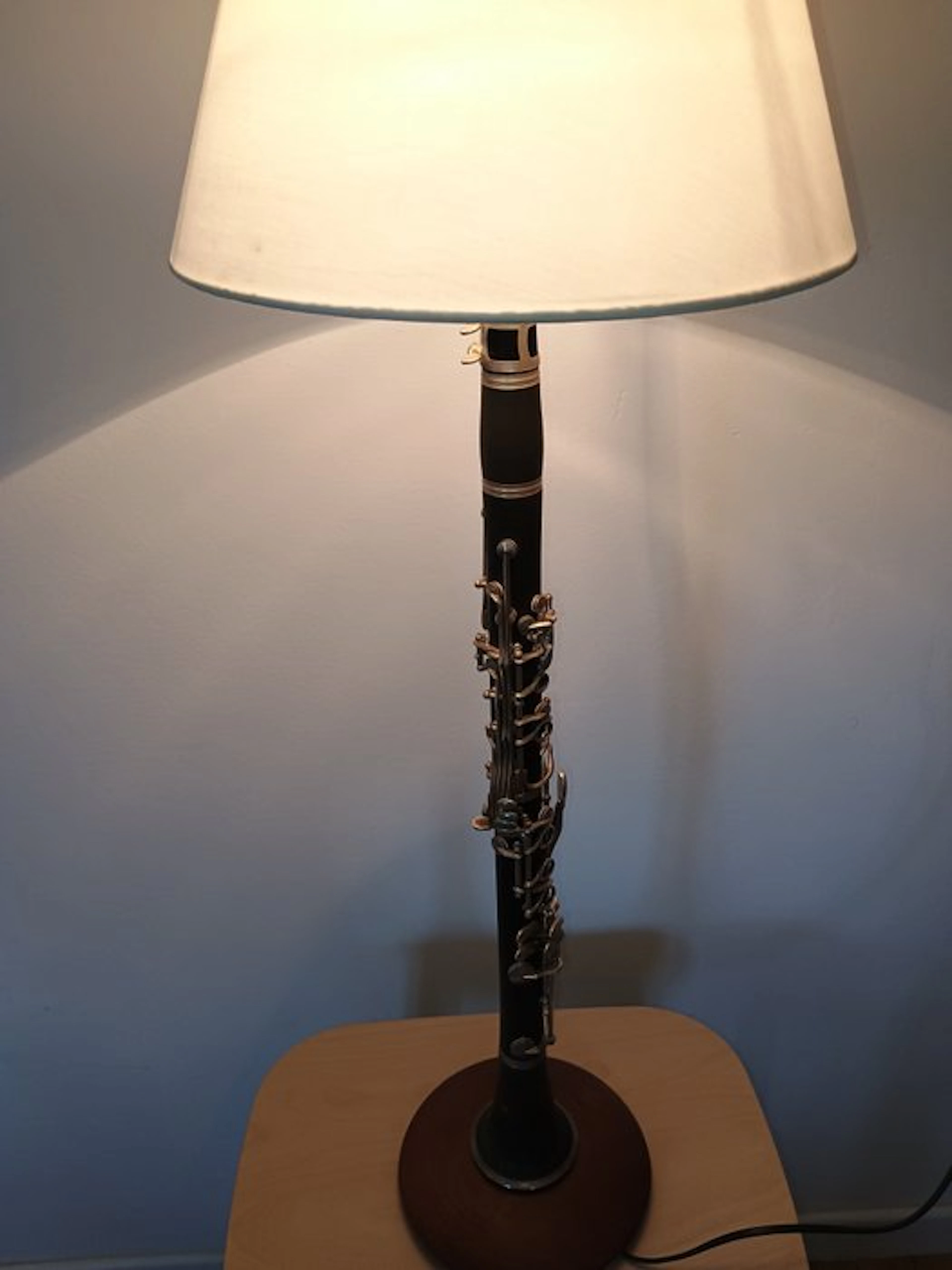 Artigianale - Table lamp - Wood, Metal, Brass, Plastic