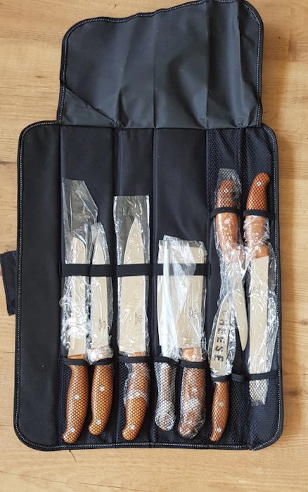 Royal Swiss - Cutlery set for 6 (9) - Steel, Wood