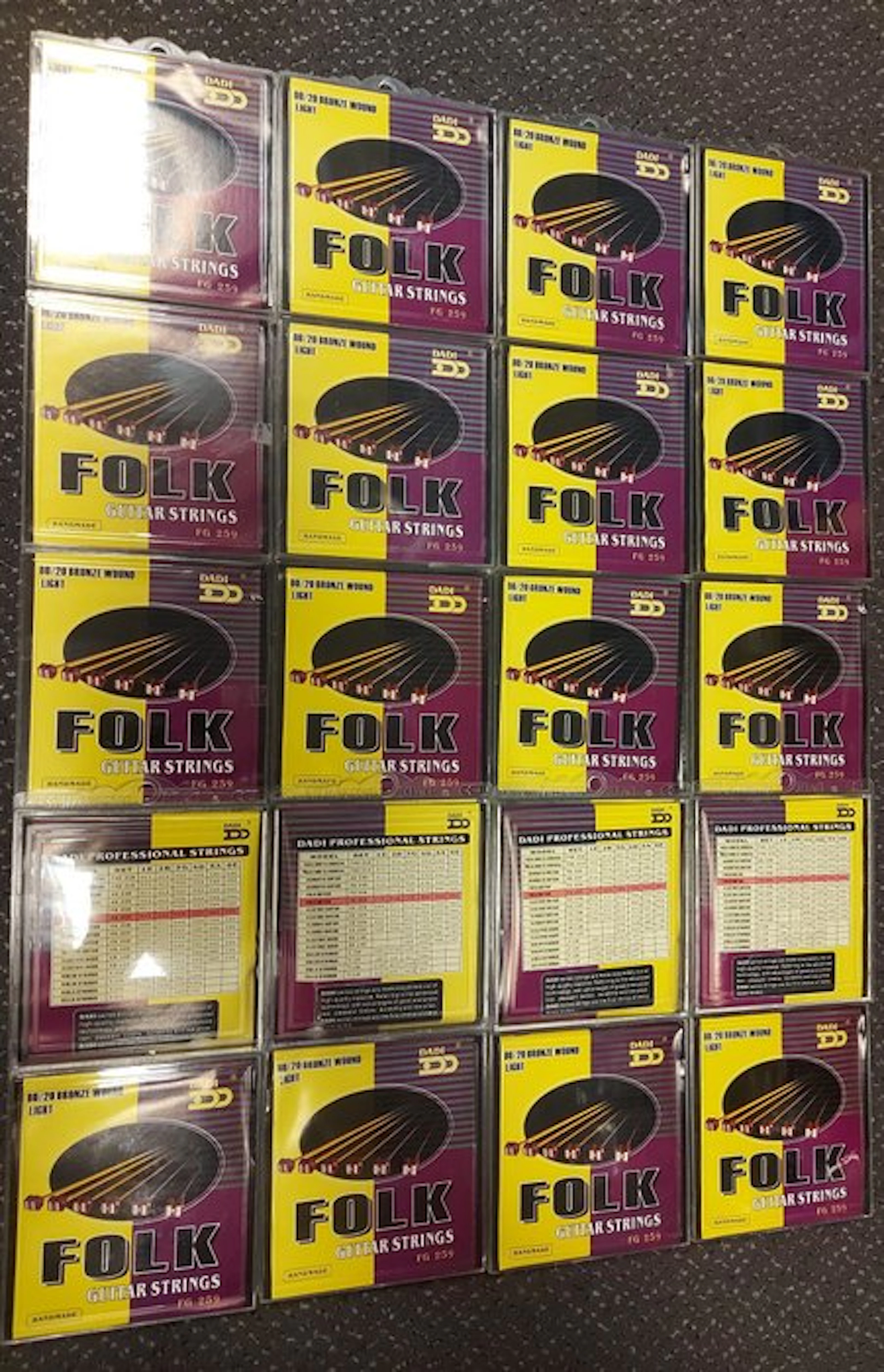 Dadi FG259 - 20 Sets of Strings 012-054 Bronze -...