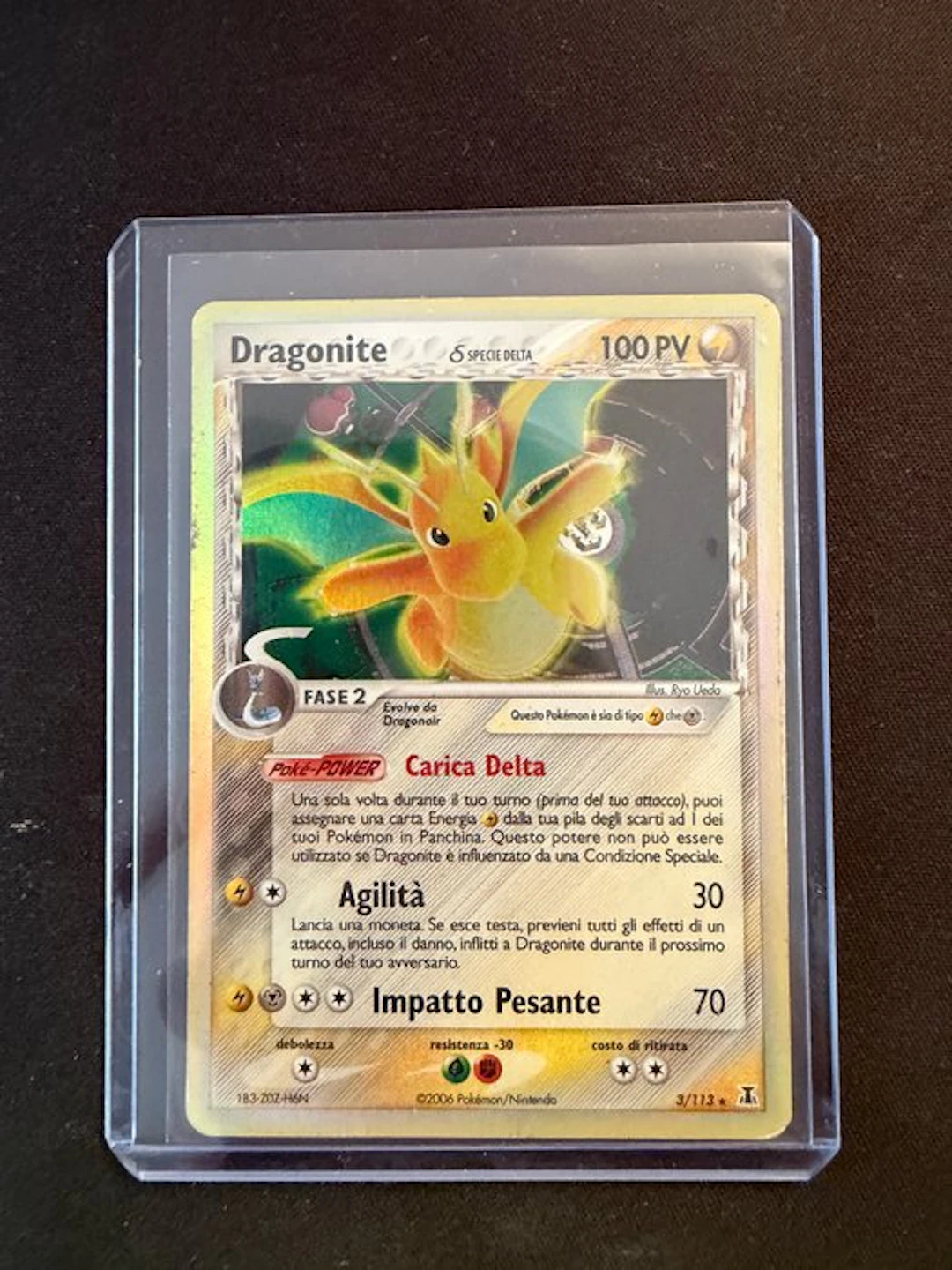 Pokémon - 1 Card - Dragonite 3/113 Foil - EX - EX Delta Species