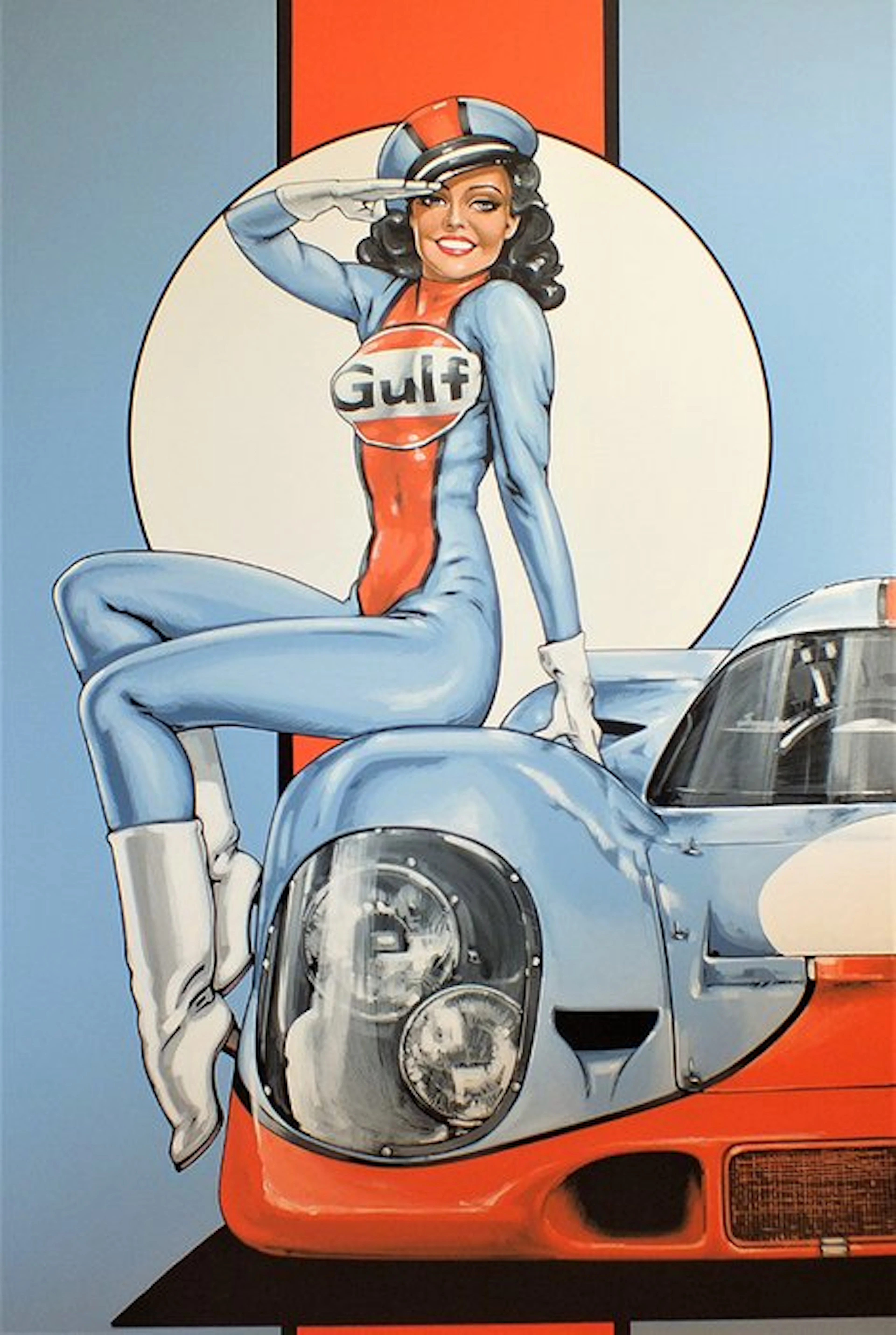Gulf - Porsche Pin-up Girl - Porsche