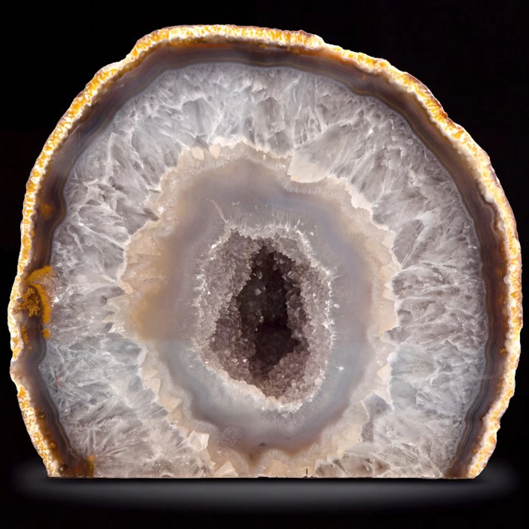 XL Rainbow Agate - 17x17x13 cm - Geode- 3.65 kg